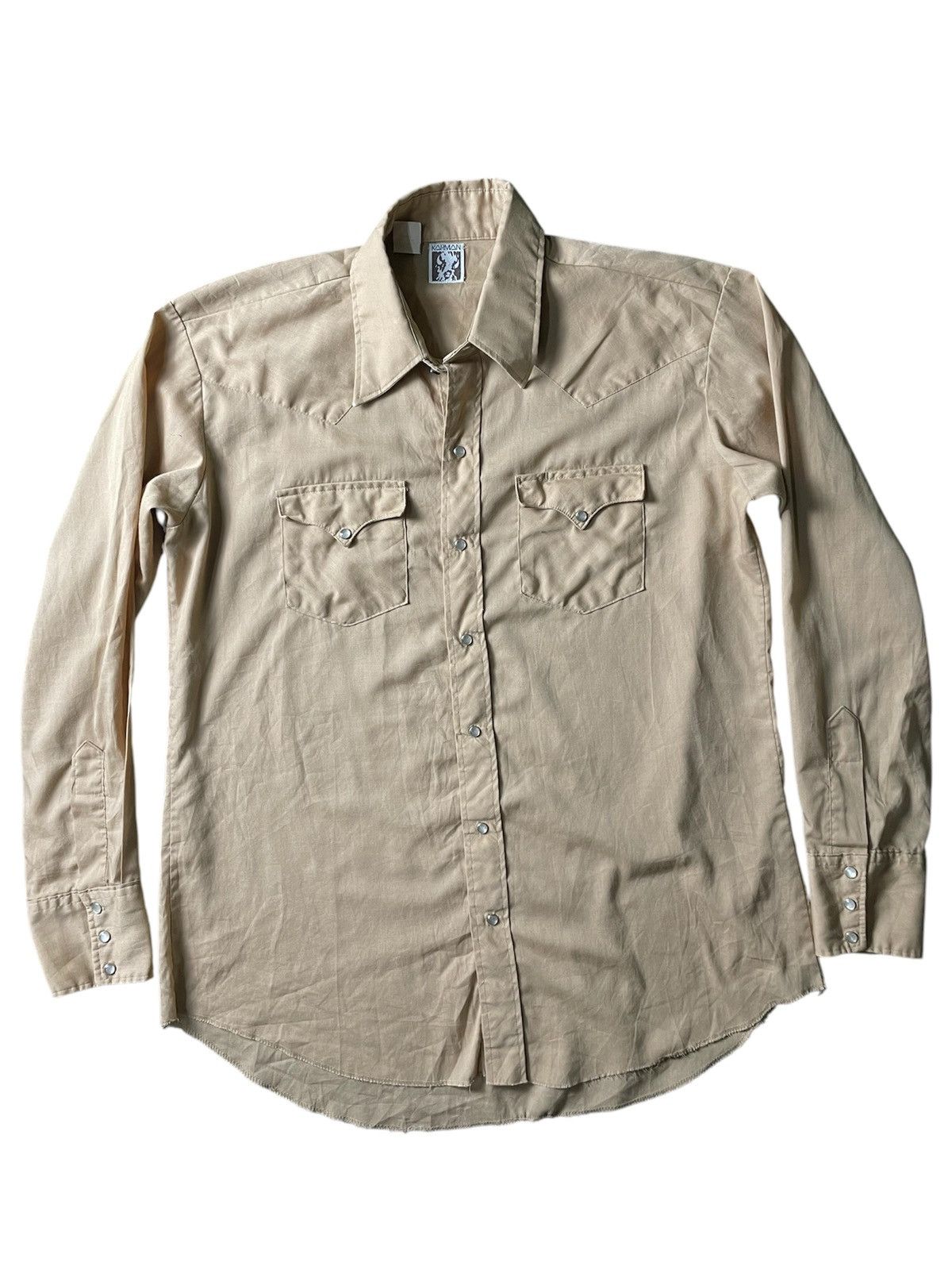 Cowboy Equipment × Vintage Oversize Cowboy Style Button Up : Karman : Made in Usa Size US XXL / EU 58 / 5 - 1 Thumbnail