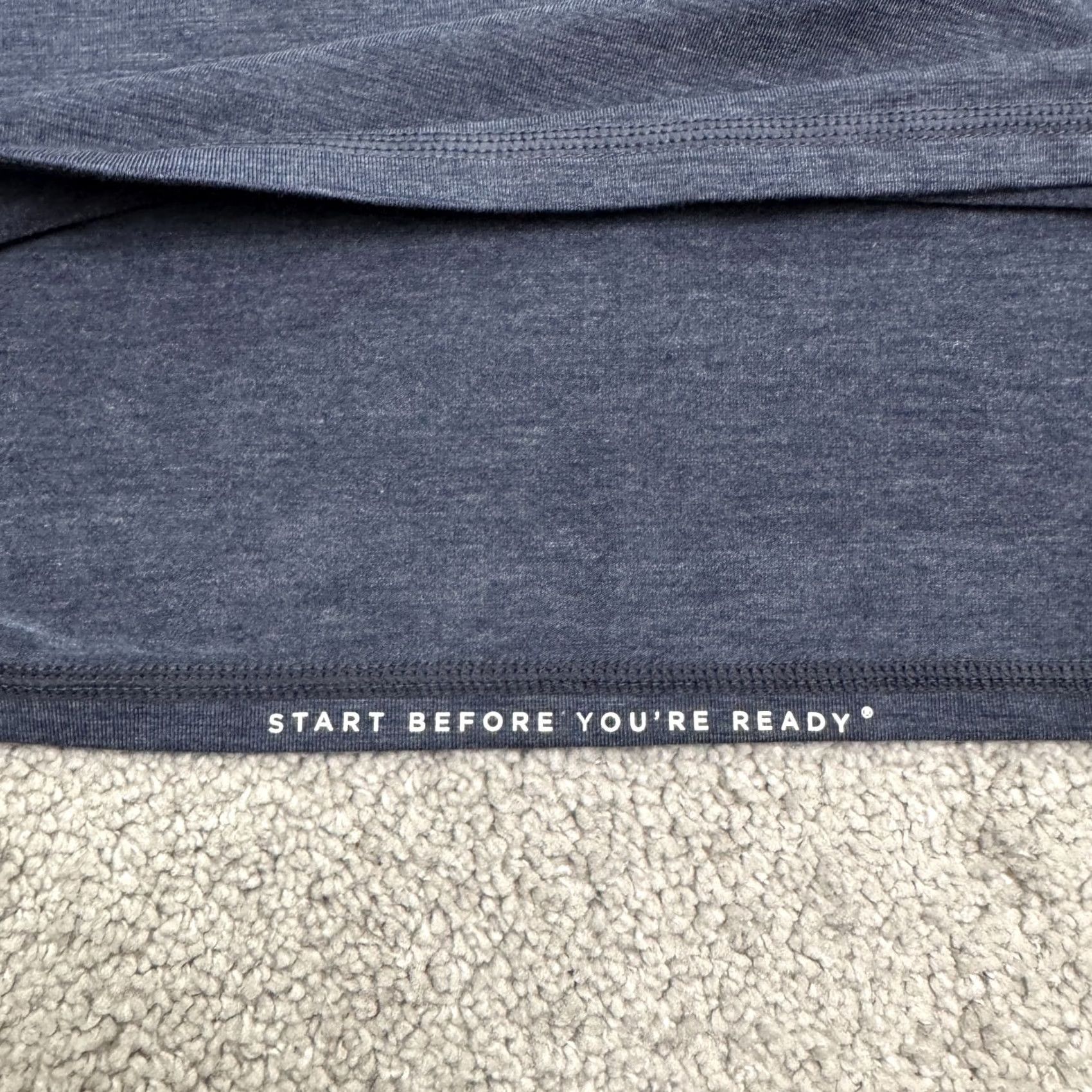 Vintage Fourlaps Re-Up Performance Henley T-Shirt Mens Small Heathered Navy Blue Tee Top Size US S / EU 44-46 / 1 - 7 Thumbnail