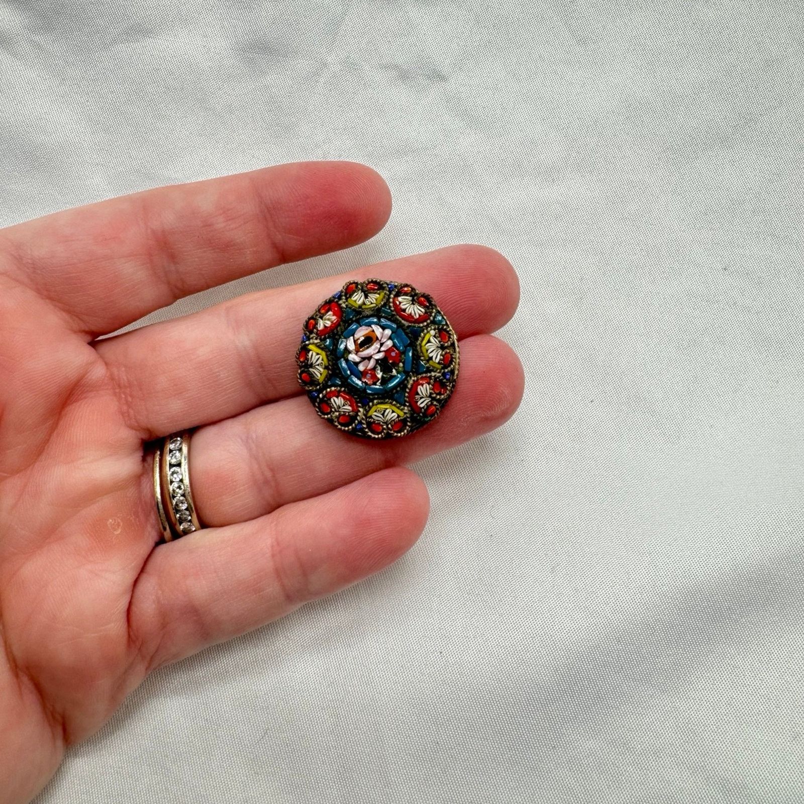 NBDN Nobrandedon VTG Italian micro mosaic brooch Size ONE SIZE - 3 Thumbnail