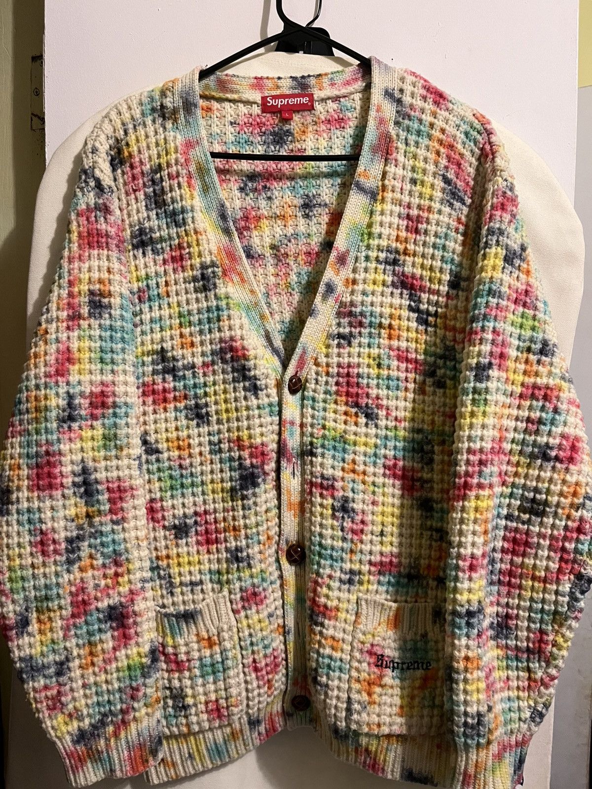 Supreme Supreme Waffle Knit Cardigan | Grailed
