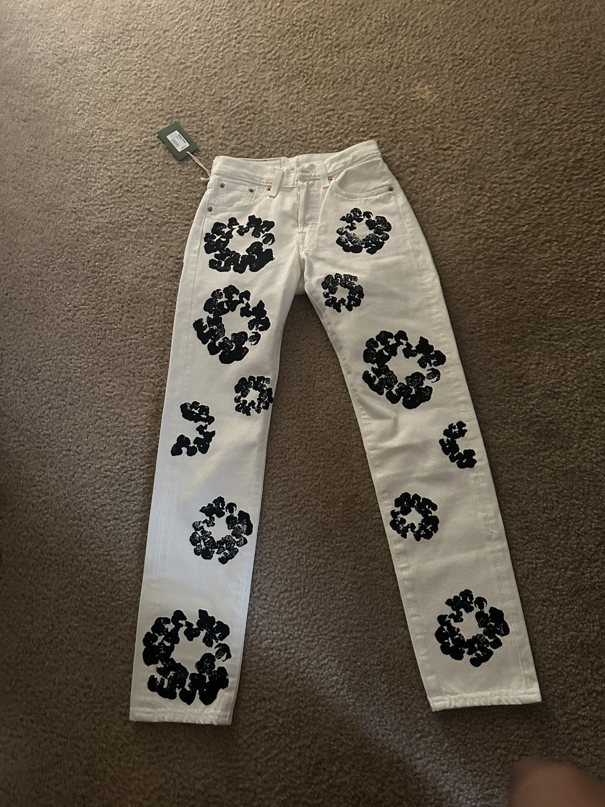 DENIM TEARS White Denim Tear Jeans Size 25" / US 0 / IT 36 - 8 Thumbnail