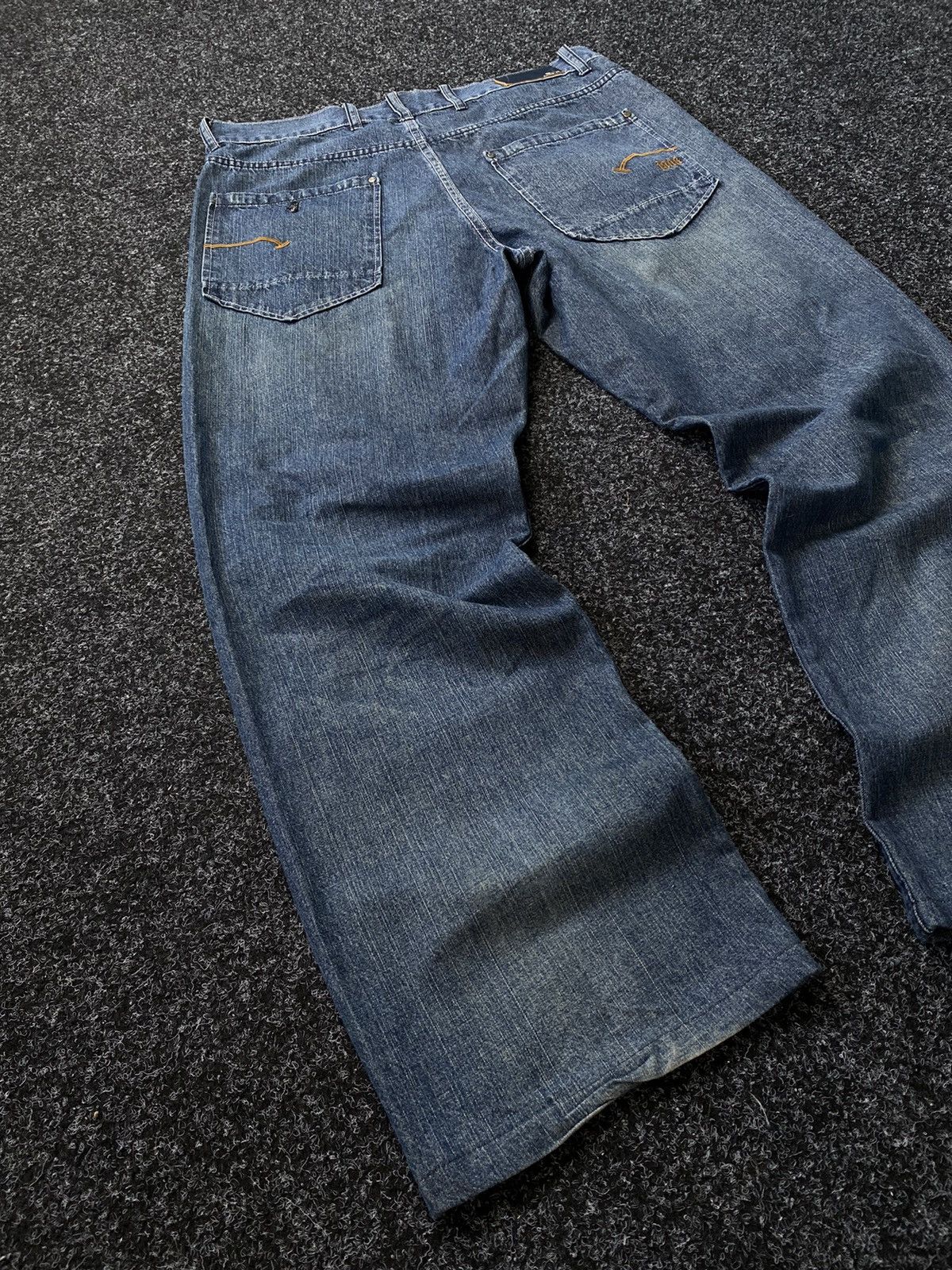 Kangol × Vintage Vintage Kangol baggy Y2K Denim Pants Size US 36 / EU 52 - 10 Thumbnail