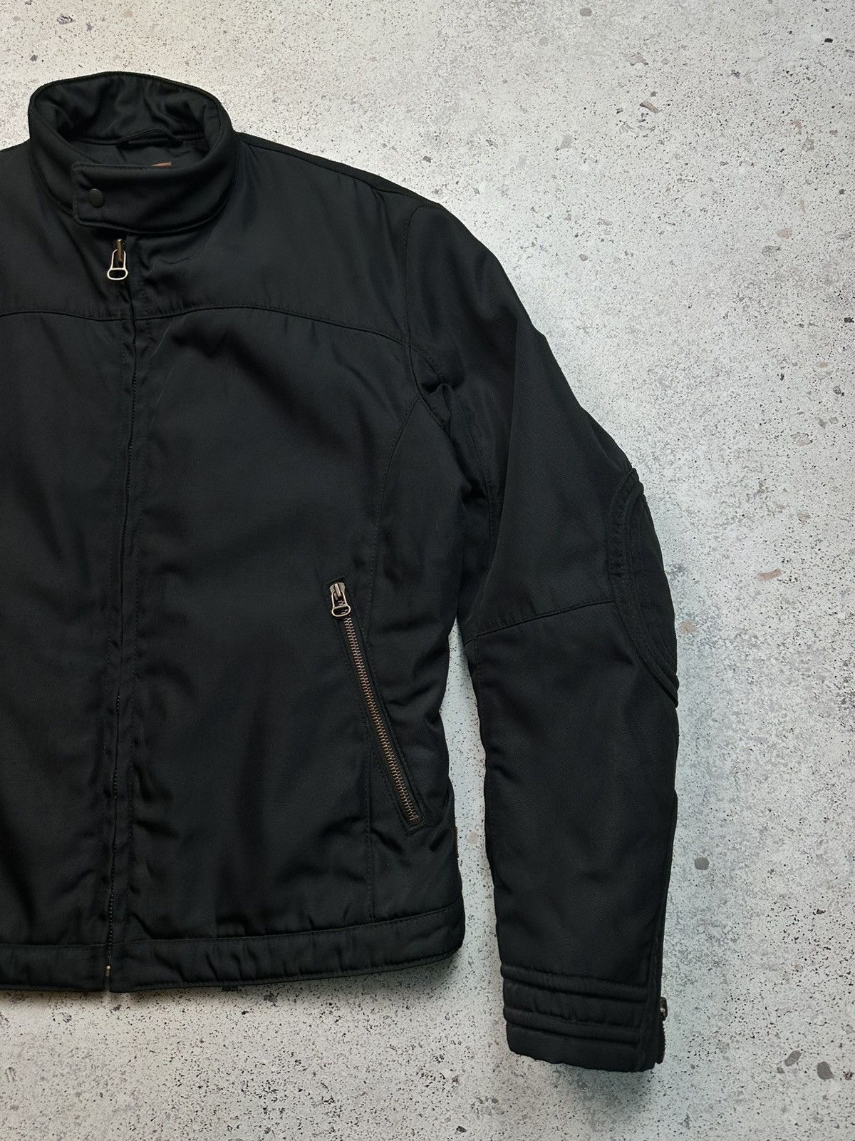 Hugo Boss × Vintage HUGO BOSS Motorcycle Jacket Solid Coats, Jackets & Vests Size US M / EU 48-50 / 2 - 3 Thumbnail