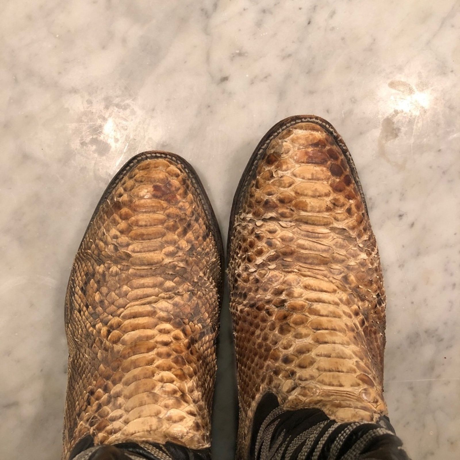Vintage Vintage Python Snakeskin Boots 8.5 EE Size US 8.5 / EU 41-42 - 3 Thumbnail