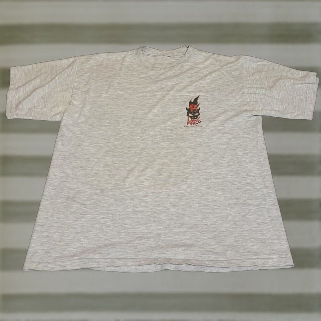 Vintage VINTAGE B Ware Risk Everything Not For The Weak Gray Graphic T-shirt Sz L Size US L / EU 52-54 / 3 - 1 Thumbnail