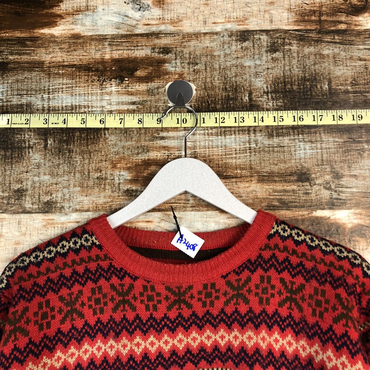 Homespun Knitwear Japanese Brand stripe vintage Red Knitwear #A2408 Size US S / EU 44-46 / 1 - 4 Thumbnail