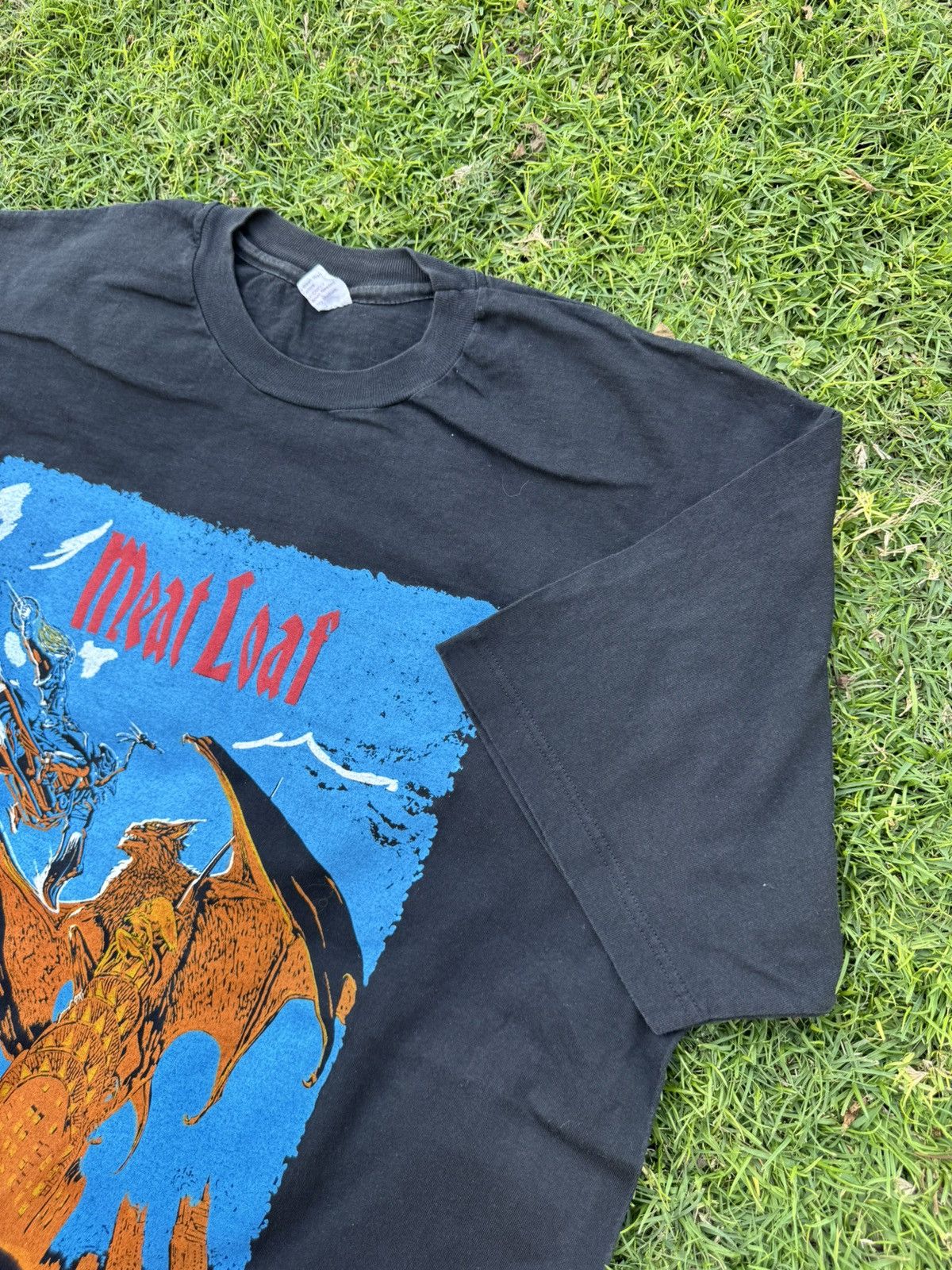 Vintage Vintage Meat Loaf World Tour Band T Shirt Size US XL / EU 56 / 4 - 5 Thumbnail