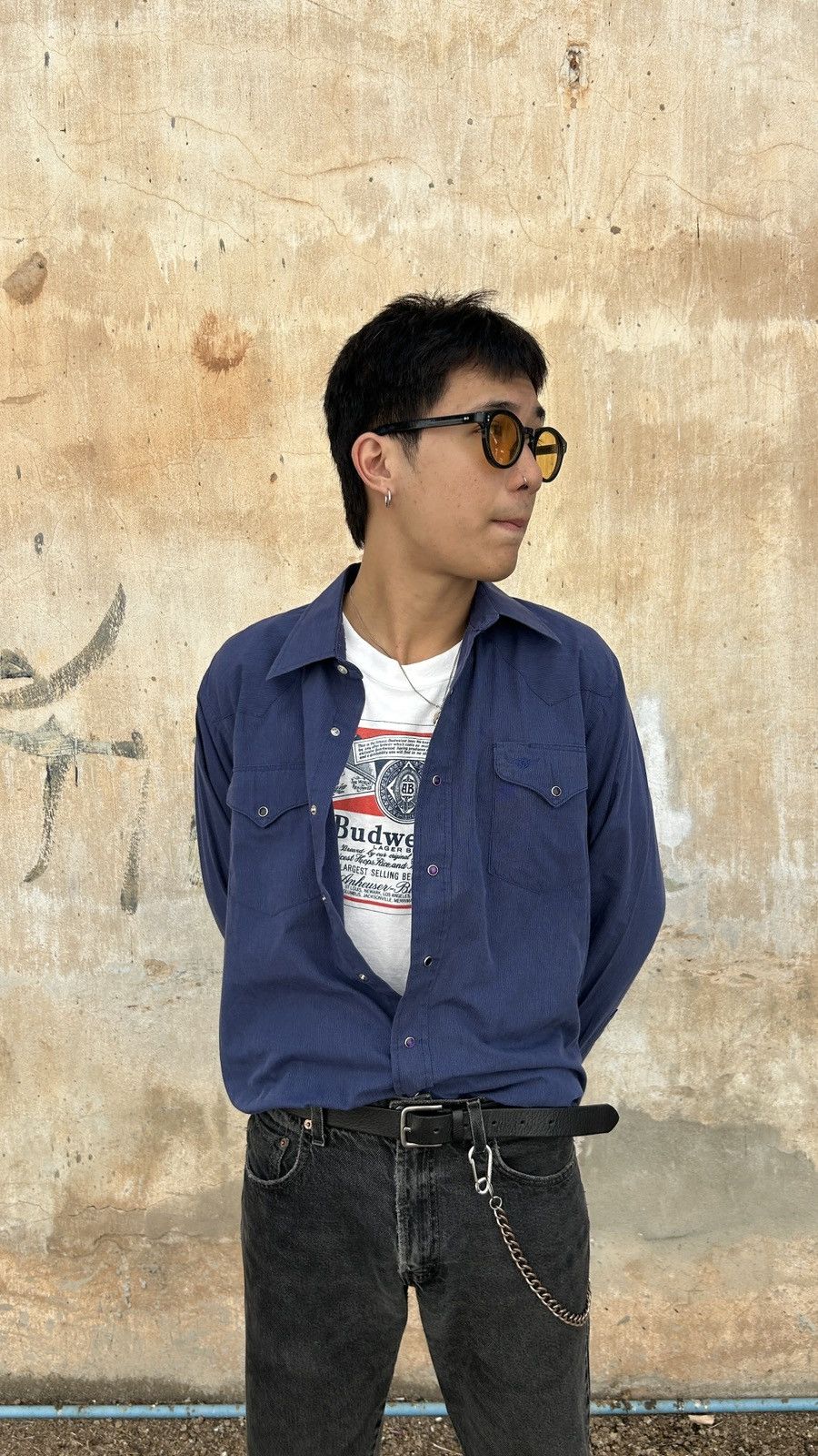 1990s Flying R Ranchwear Snap Pearl Button Shirt