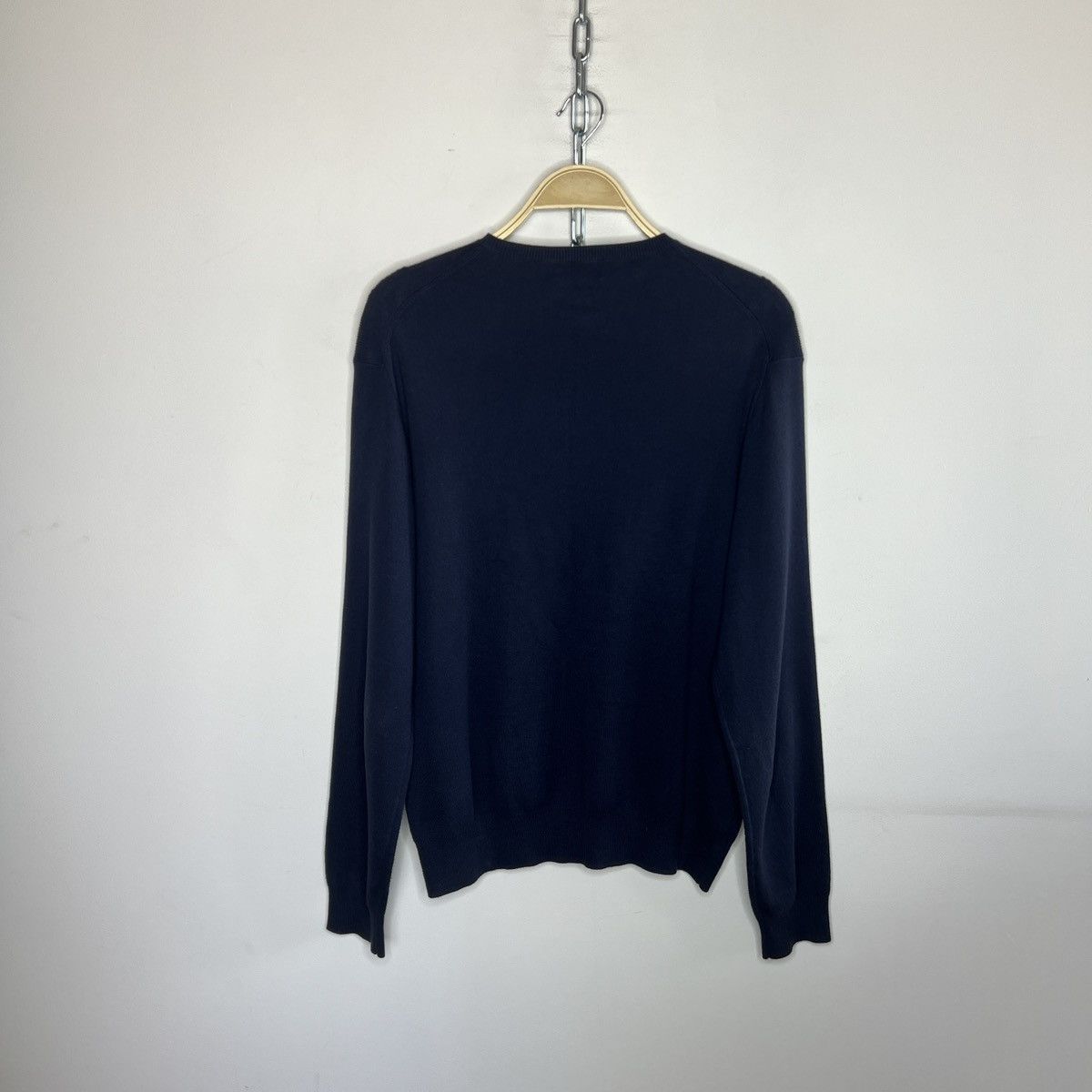 Polo Ralph Lauren × Vintage Vintage Polo Ralph Lauren Sweater Knitted Navy Blue Size US M / EU 48-50 / 2 - 8 Thumbnail