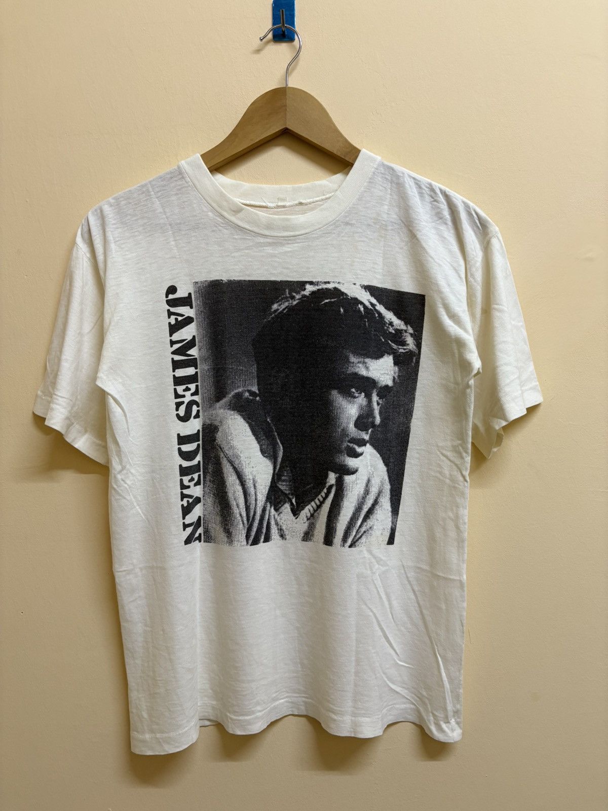 Vintage Vintage 80s James Dean Actor Movies Big Face T-Shirt Size US M / EU 48-50 / 2 - 1 Thumbnail