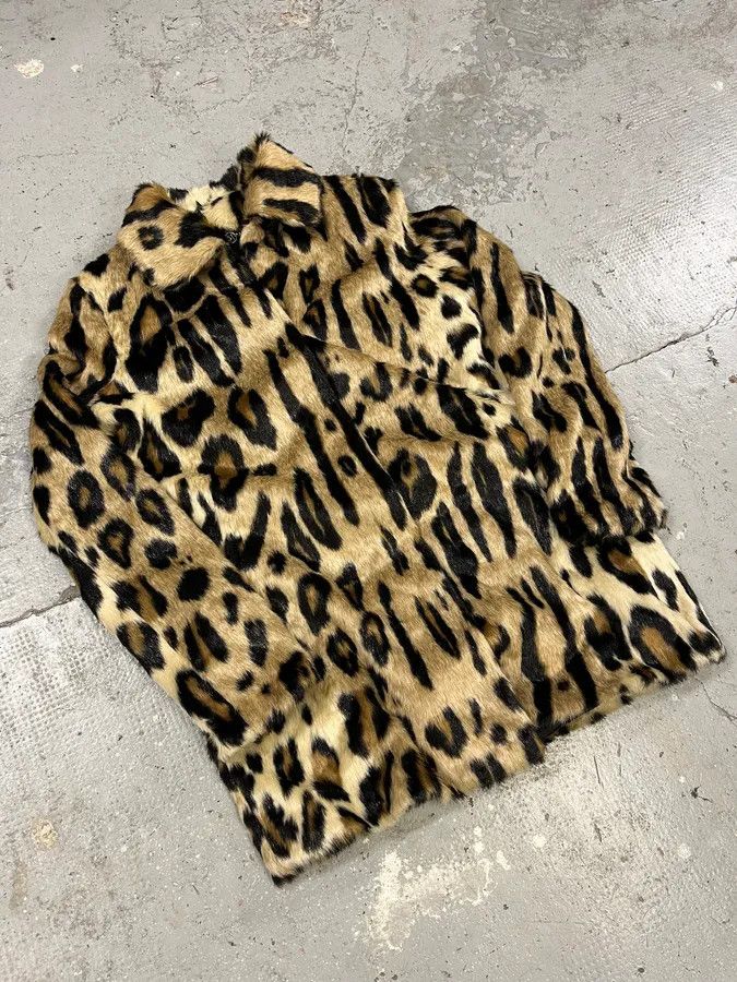 Armani 2000s Armani Fake Fur Leopard Long Jacket Size M / US 6-8 / IT 42-44 - 5 Thumbnail