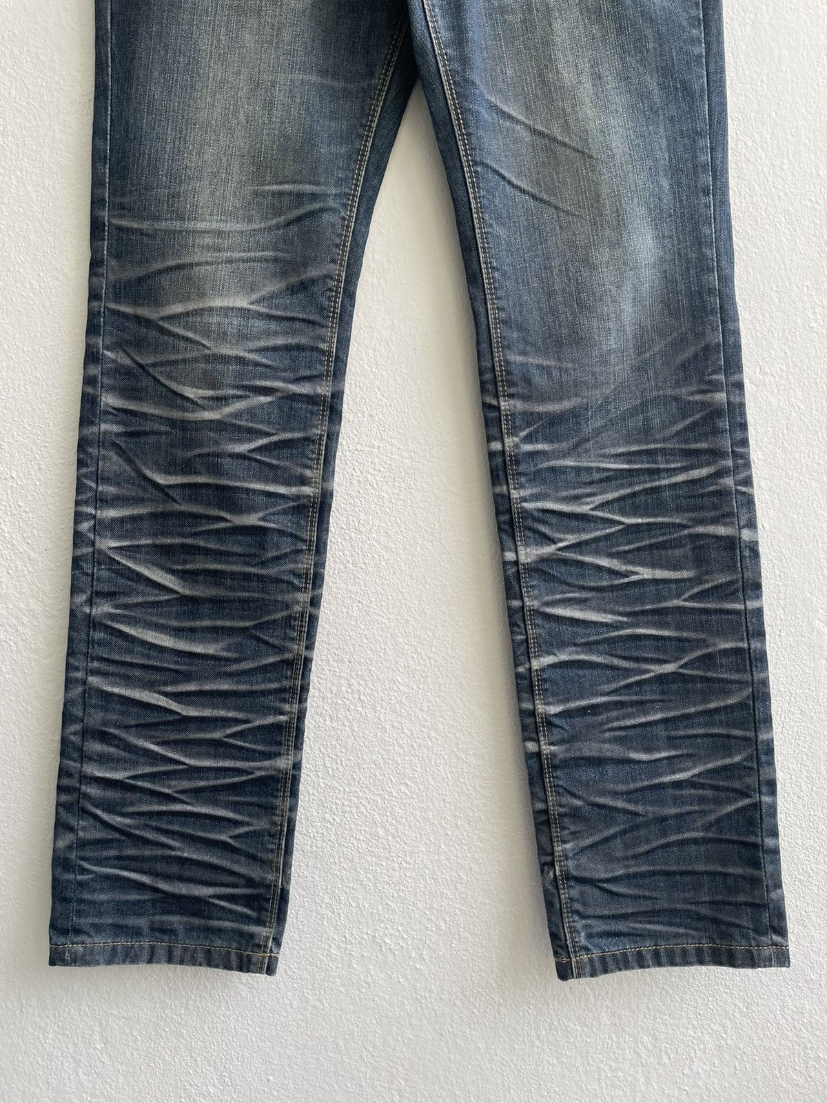 If Six Was Nine Vintage Semantic Design Japanese Clawmark Pattern Jeans Size US 32 / EU 48 - 5 Thumbnail