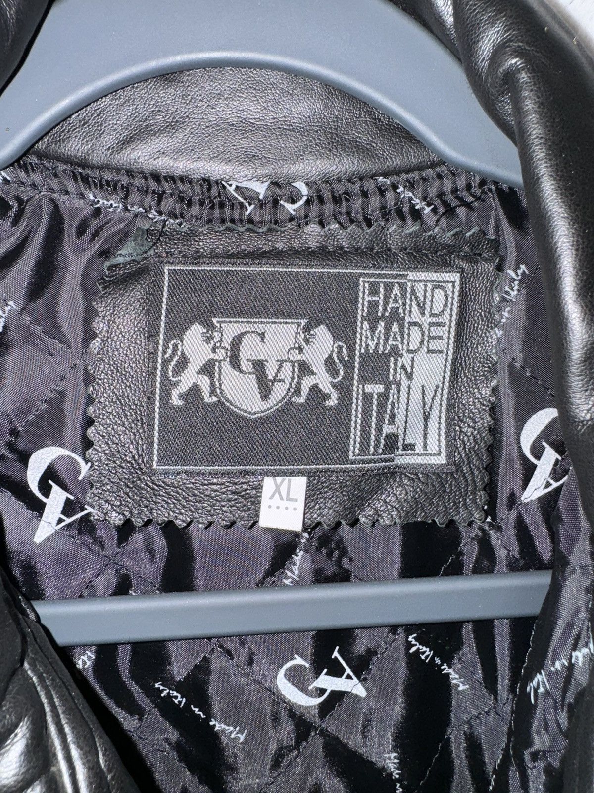 The GV Gallery GV Emporio Handmade in Italy Black Leather Bomber Jacket Size US XL / EU 56 / 4 - 3 Thumbnail