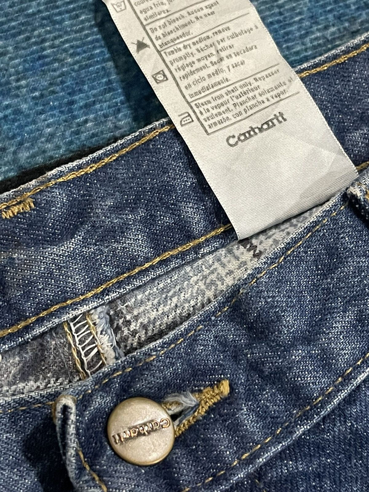 Carhartt Carhartt Mens Denim Blue Jeans Size US 38 / EU 54 - 10 Thumbnail
