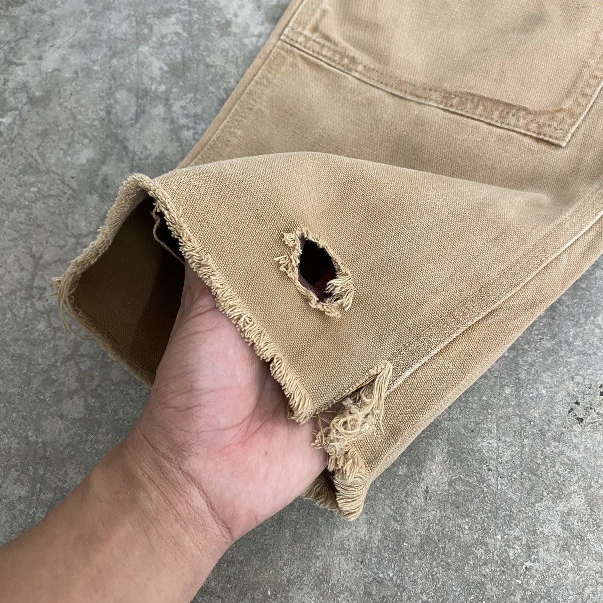 Carhartt VTG Carhartt Double Knee Raw Hem Dirty Carpenter Pants Size US 32 / EU 48 - 5 Thumbnail