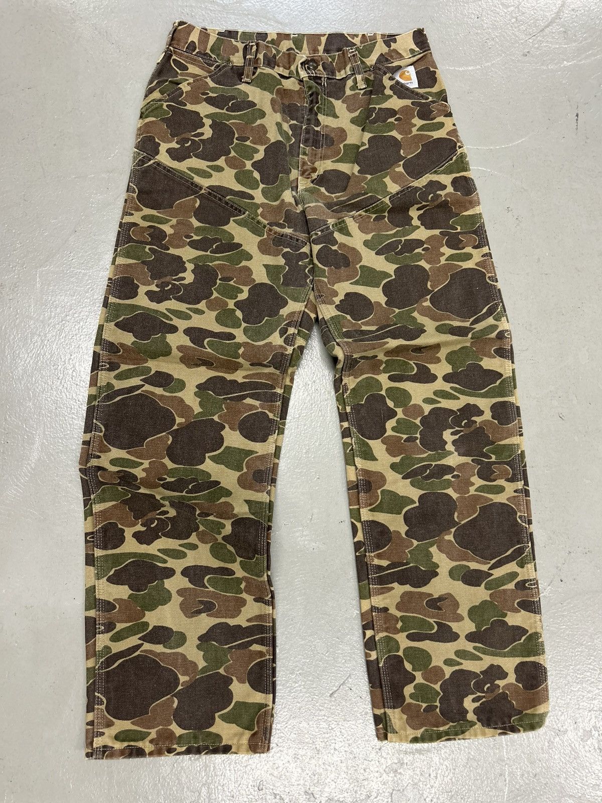 Rare vintage Carhartt duck camo pants 34x32