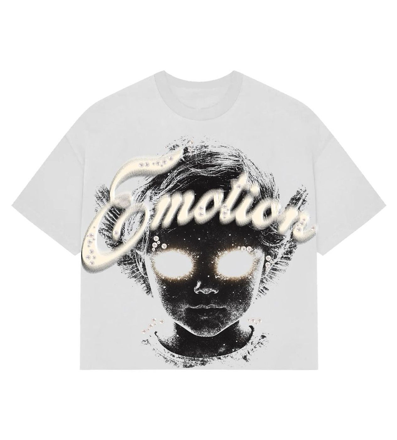 Other Mixed Emotions Pearl Cropped Tee White Size US XXL / EU 58 / 5 - 1 Thumbnail