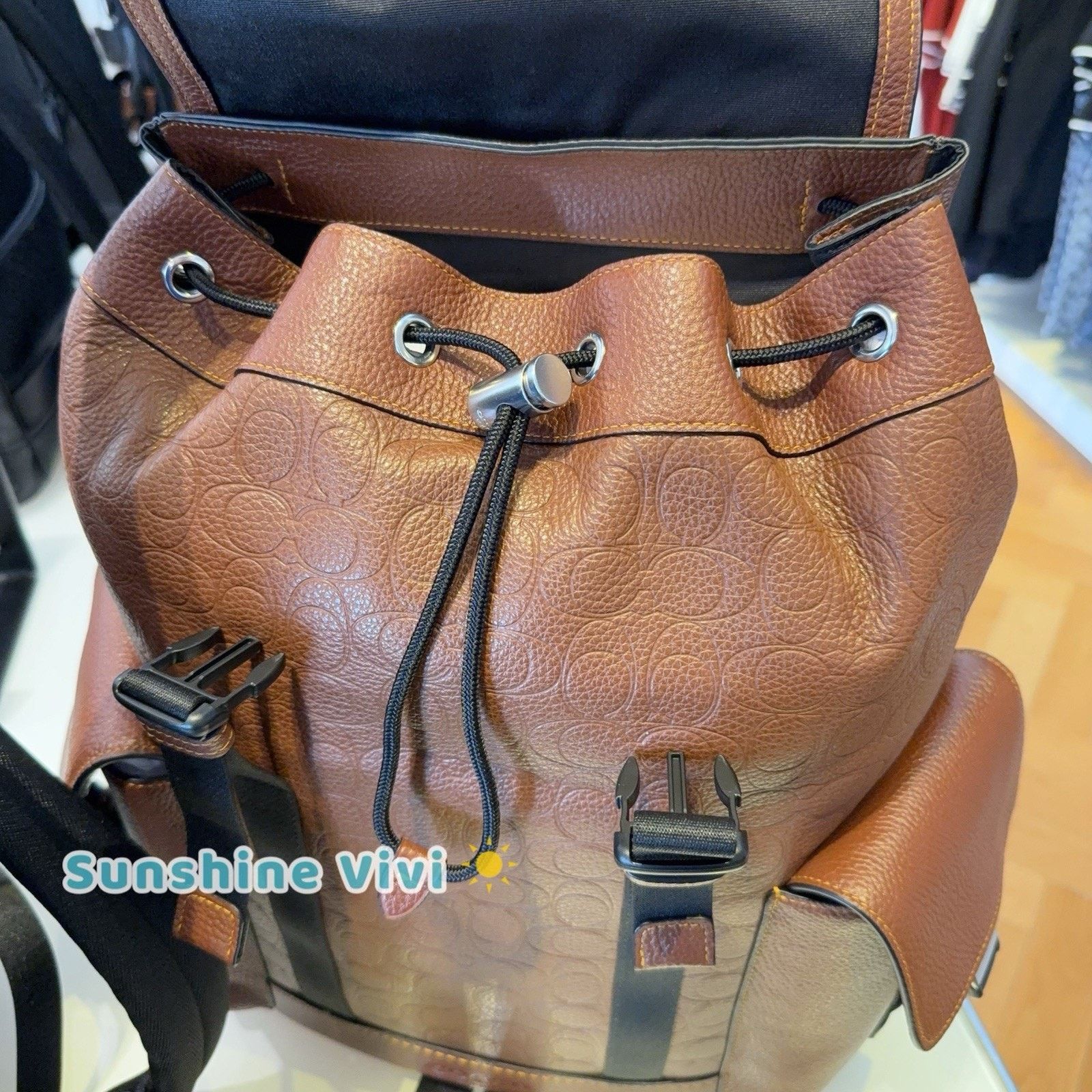 Coach NWT COACH MEN'S Clark Backpack Silver/Vintage Brown CDC21 Size ONE SIZE - 6 Thumbnail
