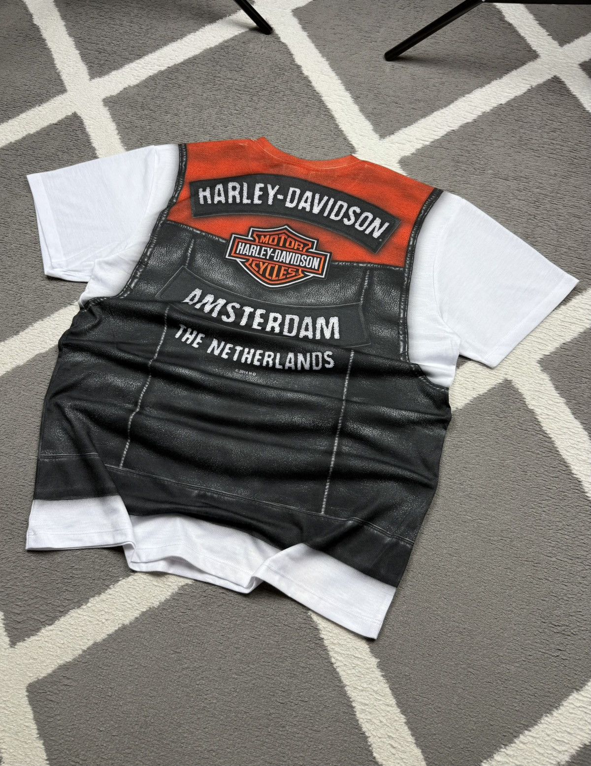 Harley Davidson Harley-Davidson Motorcycles Amsterdam Graphic T-shirt Tee M Size US M / EU 48-50 / 2 - 8 Thumbnail