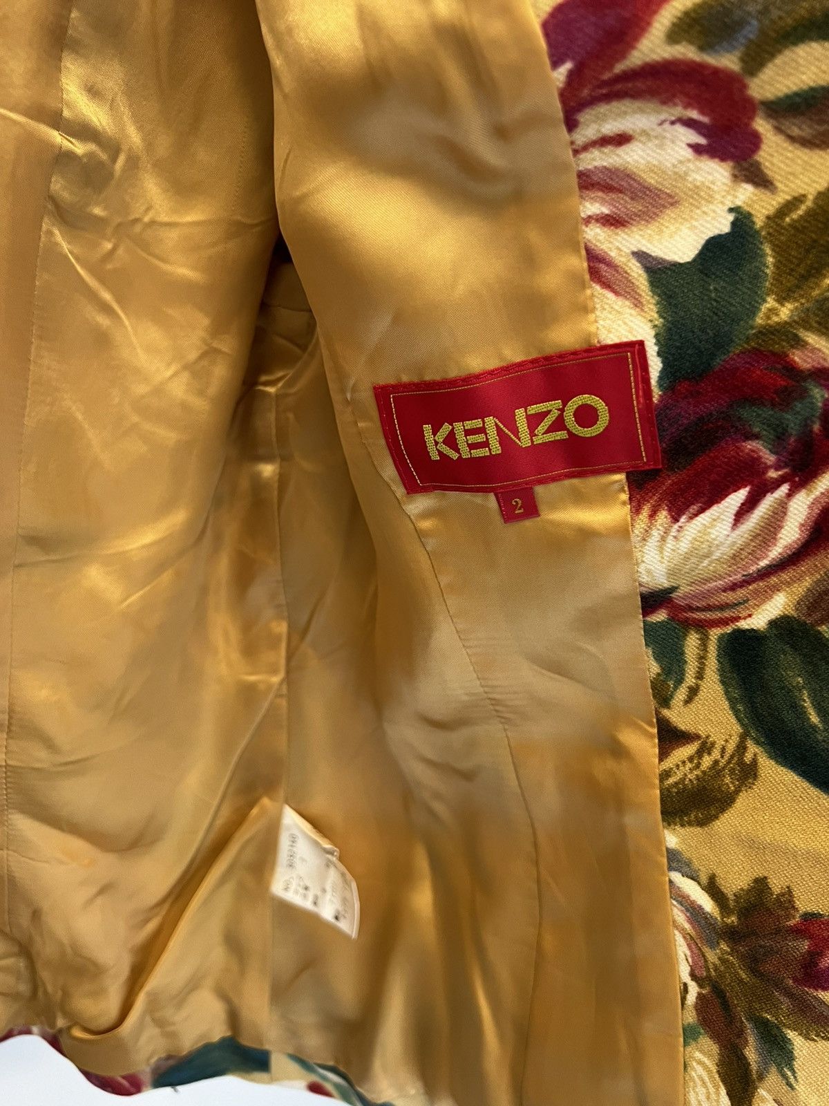Kenzo × Vintage Vintage Kenzo Floral Blazer Size XXS / US 00 / IT 34 - 5 Thumbnail