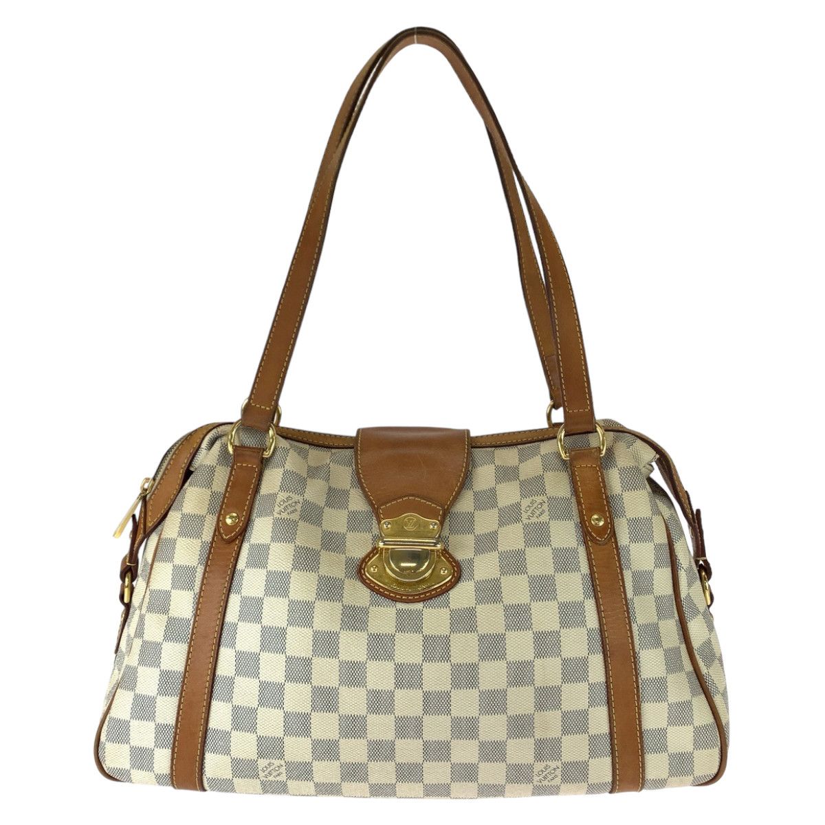 Louis Vuitton Louis Vuitton Louis Vuitton Damier Azur Stresa PM Tote Bag Canvas Tote Bag N42220 in Very Good Condition Size ONE SIZE - 1 Thumbnail