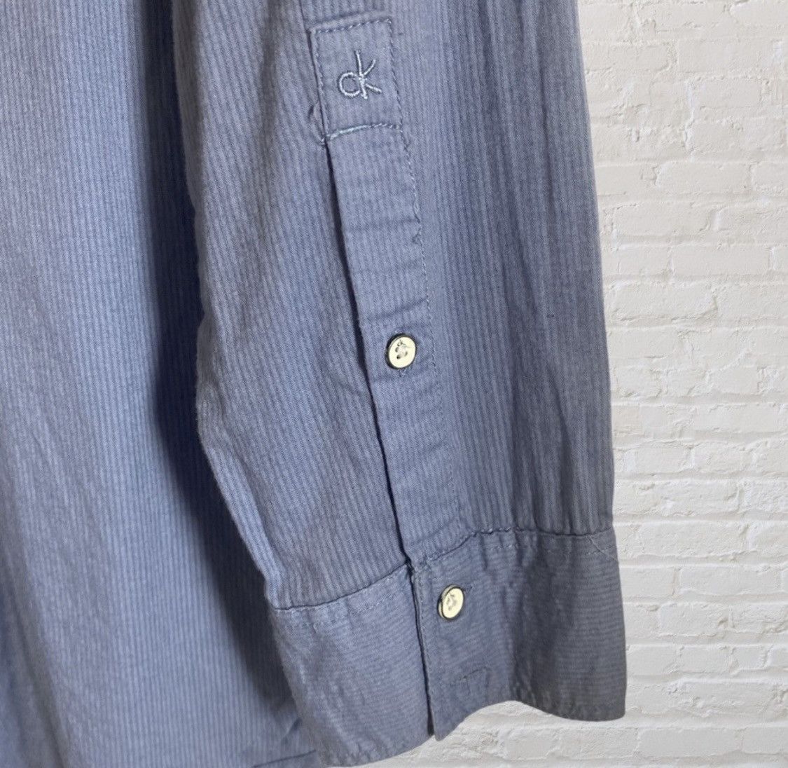 Calvin Klein CALVIN KLEIN LONG SLEEVE BUTTON UP BLOUSE TOP WITH POCKETS Size M / US 6-8 / IT 42-44 - 6 Thumbnail