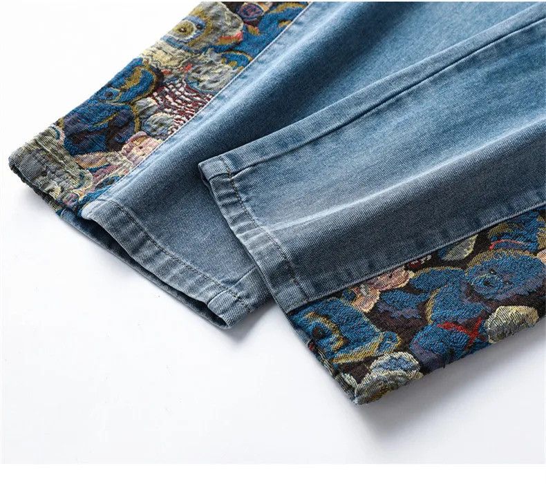 Designer × Japanese Brand Jeans baggy wide-leg with bear print outdoor hip-hop style Size US 34 / EU 50 - 9 Thumbnail