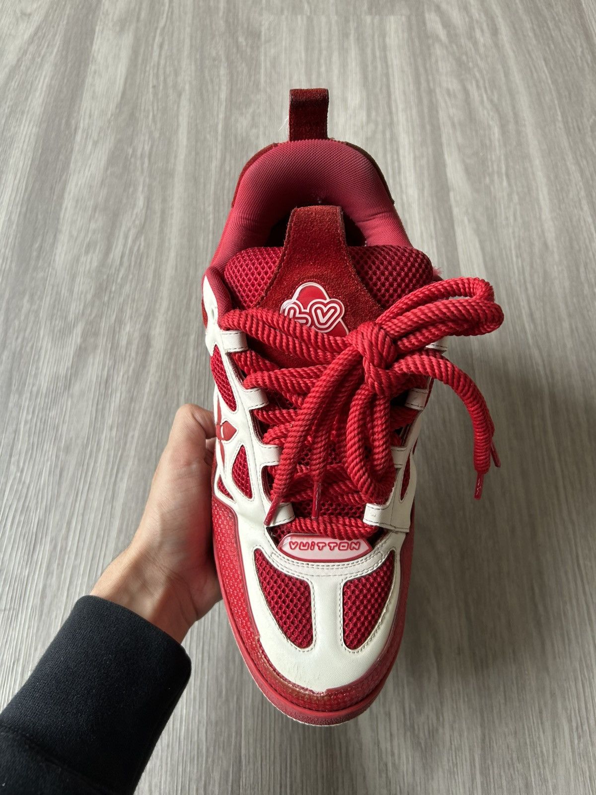 Louis Vuitton Louis Vuitton LV Skate Sneaker Red White Size 9.5 Size US 9.5 / EU 42-43 - 8 Thumbnail