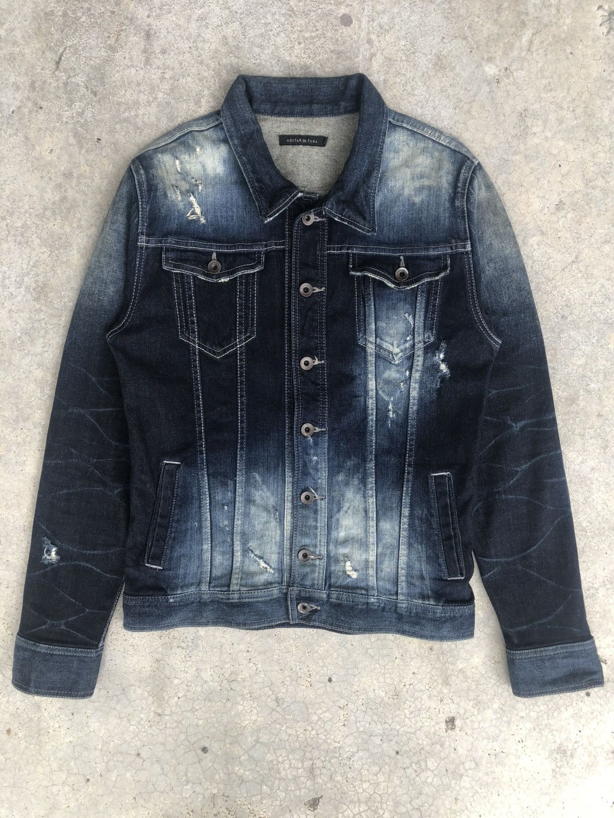 If Six Was Nine Japanese Fuga Distressed Denim Size US M / EU 48-50 / 2 - 3 Thumbnail