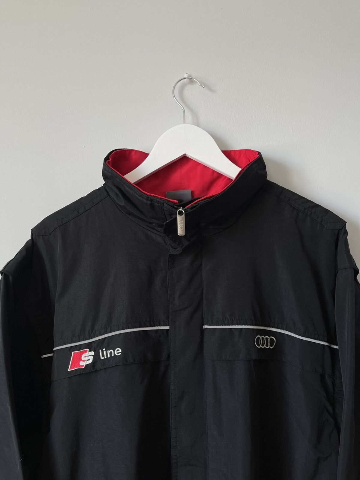 Audi AUDI S-Line Hooded Nylon Transformer Jacket Windbreaker Size US XL / EU 56 / 4 - 4 Thumbnail