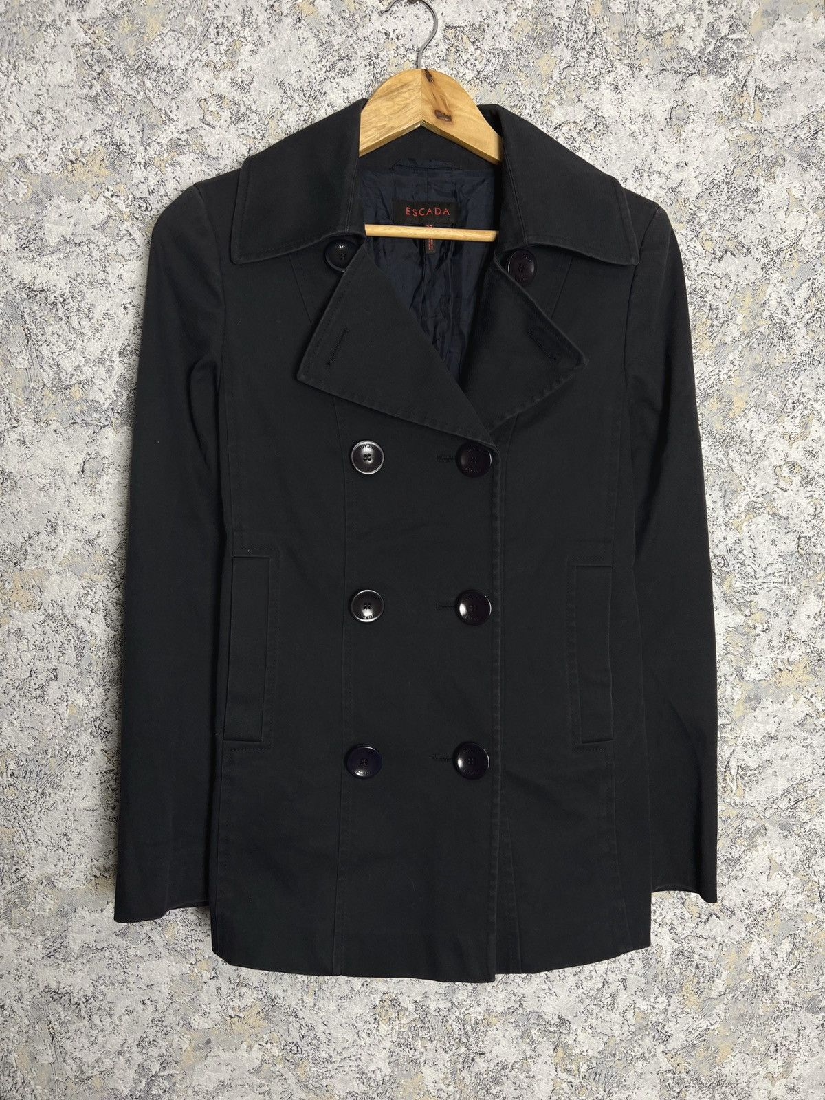 Escada × Escada Sport Escada Vintage Women's Size 36 Denim Coat Jacket Germany Size M / US 6-8 / IT 42-44 - 1 Thumbnail