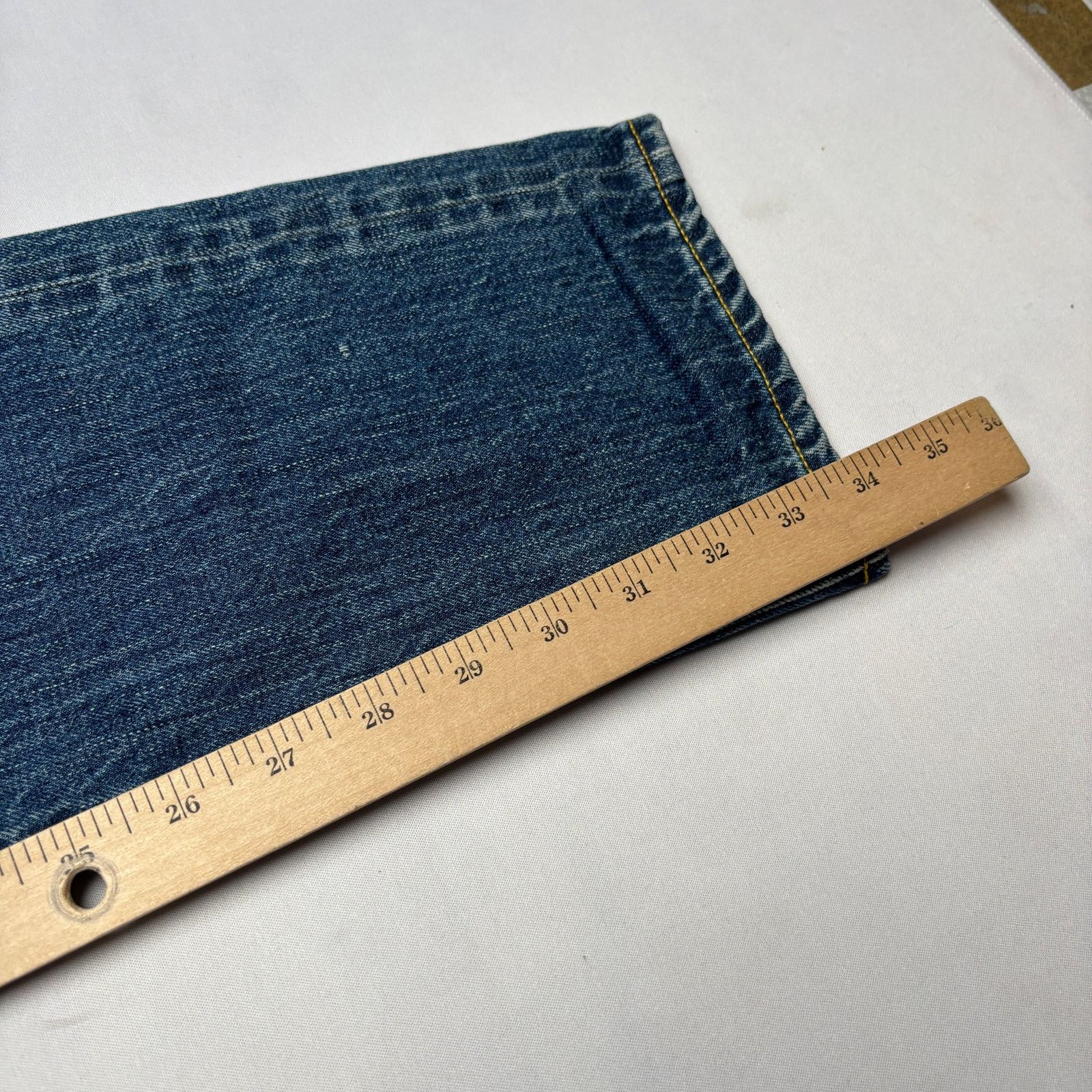Sid Mashburn $295 Sid Mashburn Slim Straight Jeans Selvedge 33x34 Size US 33 - 8 Thumbnail