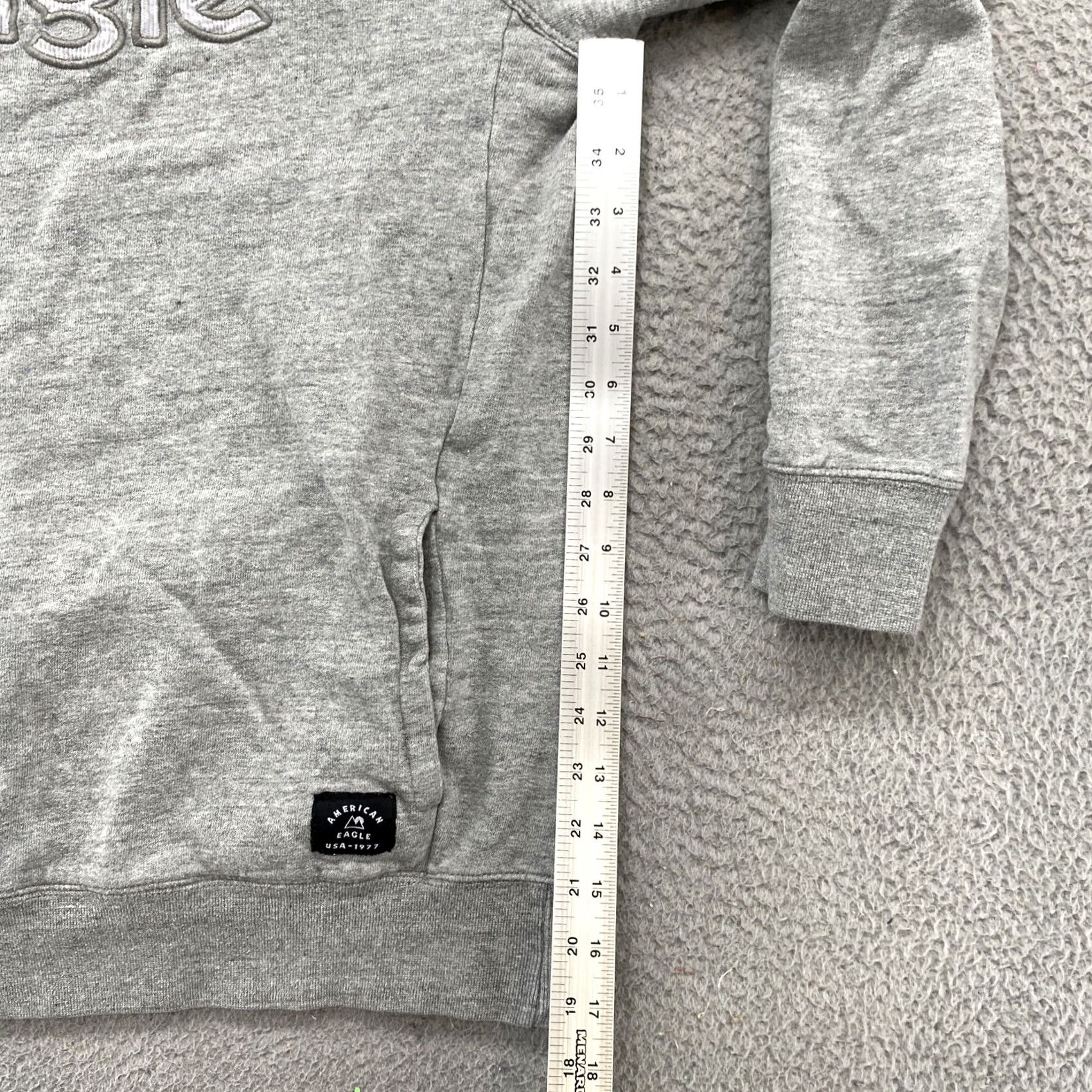 American Eagle Outfitters American Eagle Outfitters Sweatshirt Raglan Long Sleeve Embroidered Pullover Gray MT Men’s Size Big & Tall Cotton Blend Casual Shirt/ Sweater Size US M / EU 48-50 / 2 - 6 Thumbnail