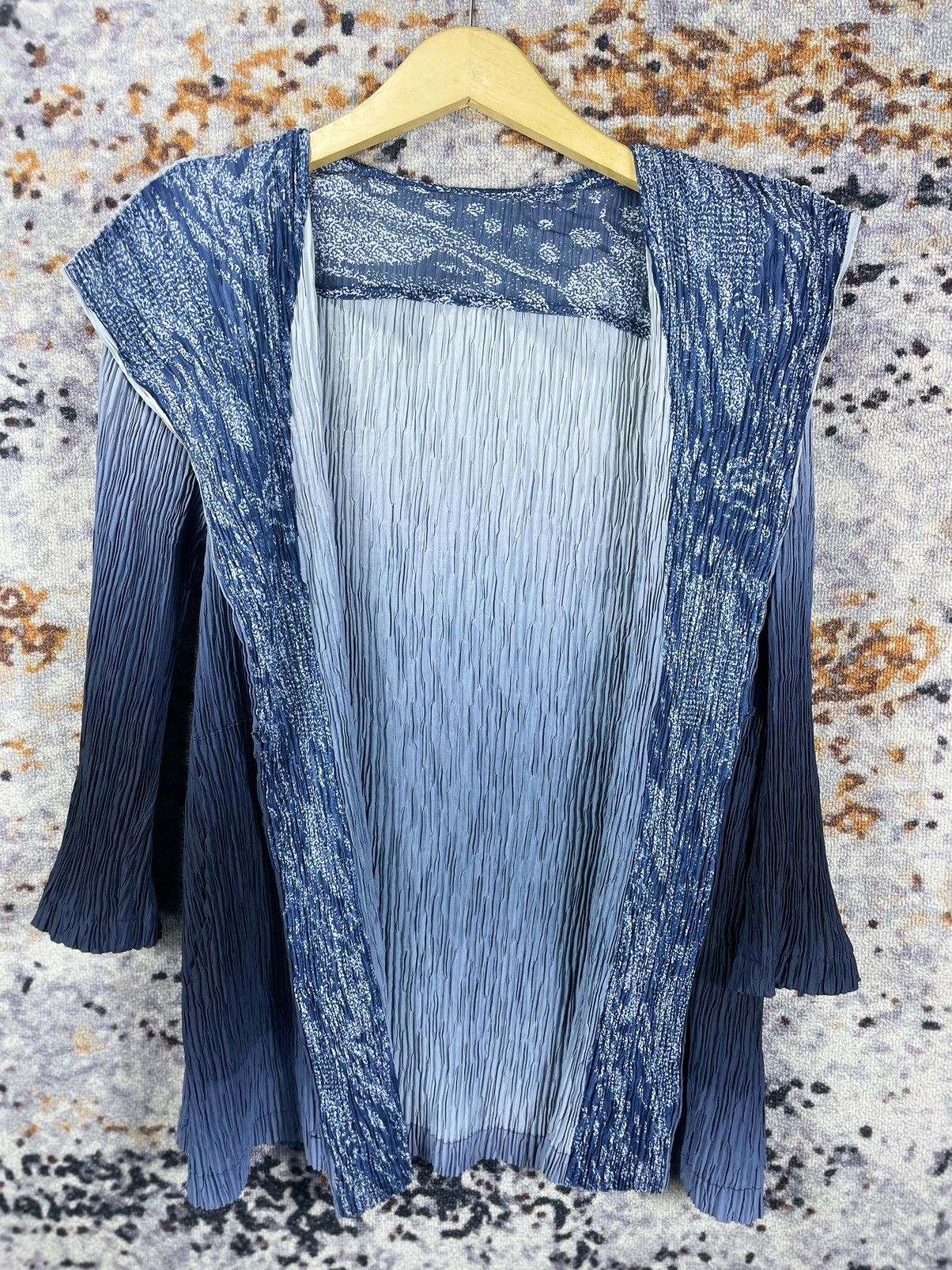 Issey Miyake × Japanese Brand × Yohji Yamamoto 2000s Undefined pleats Jacket Shirt ,Style outer issey Size US M / EU 48-50 / 2 - 3 Thumbnail