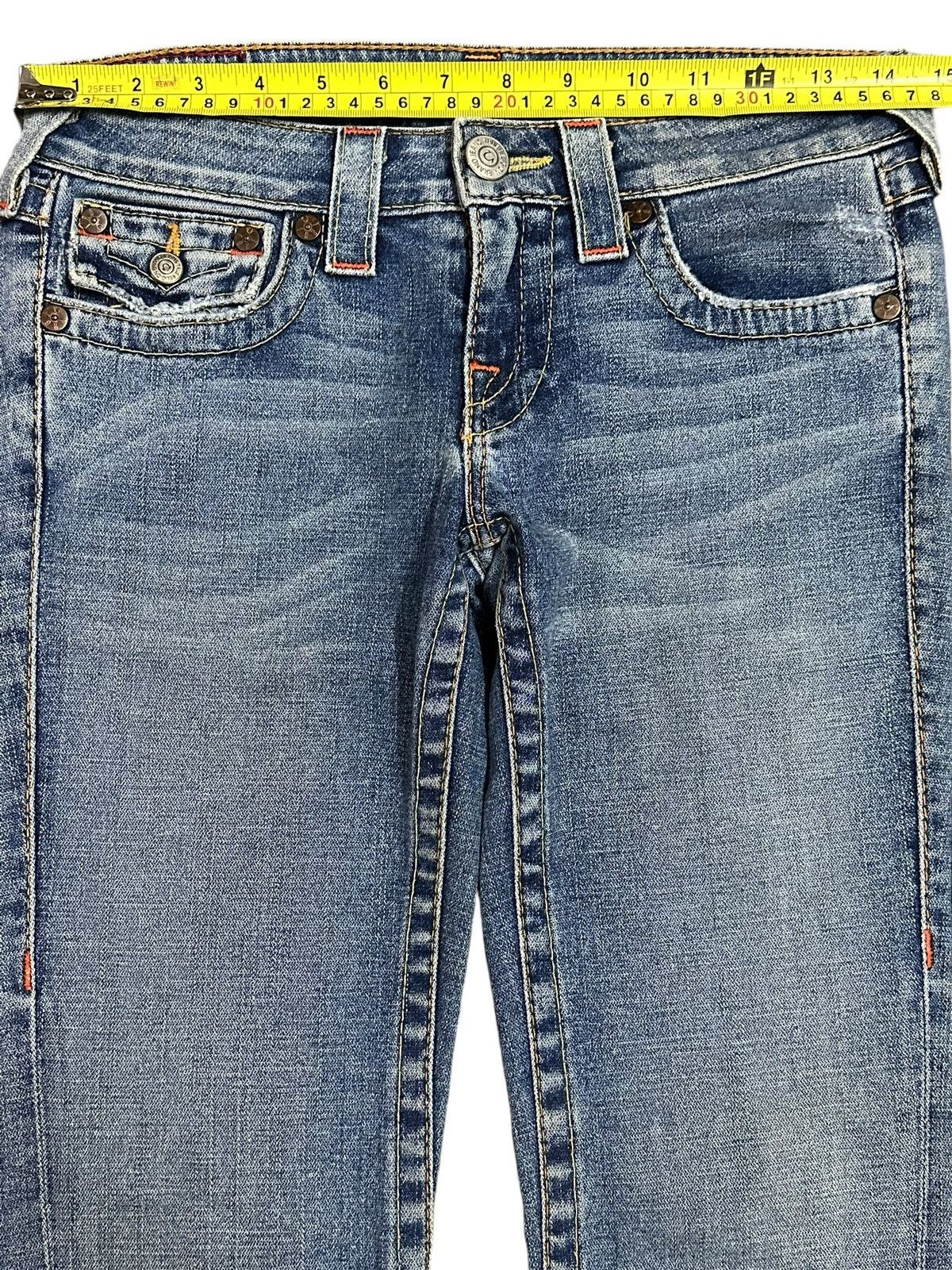 Japanese Brand Vintage Made in USA True Religion Bootcut Bell Bottom Jeans Size US 28 / EU 44 - 13 Thumbnail