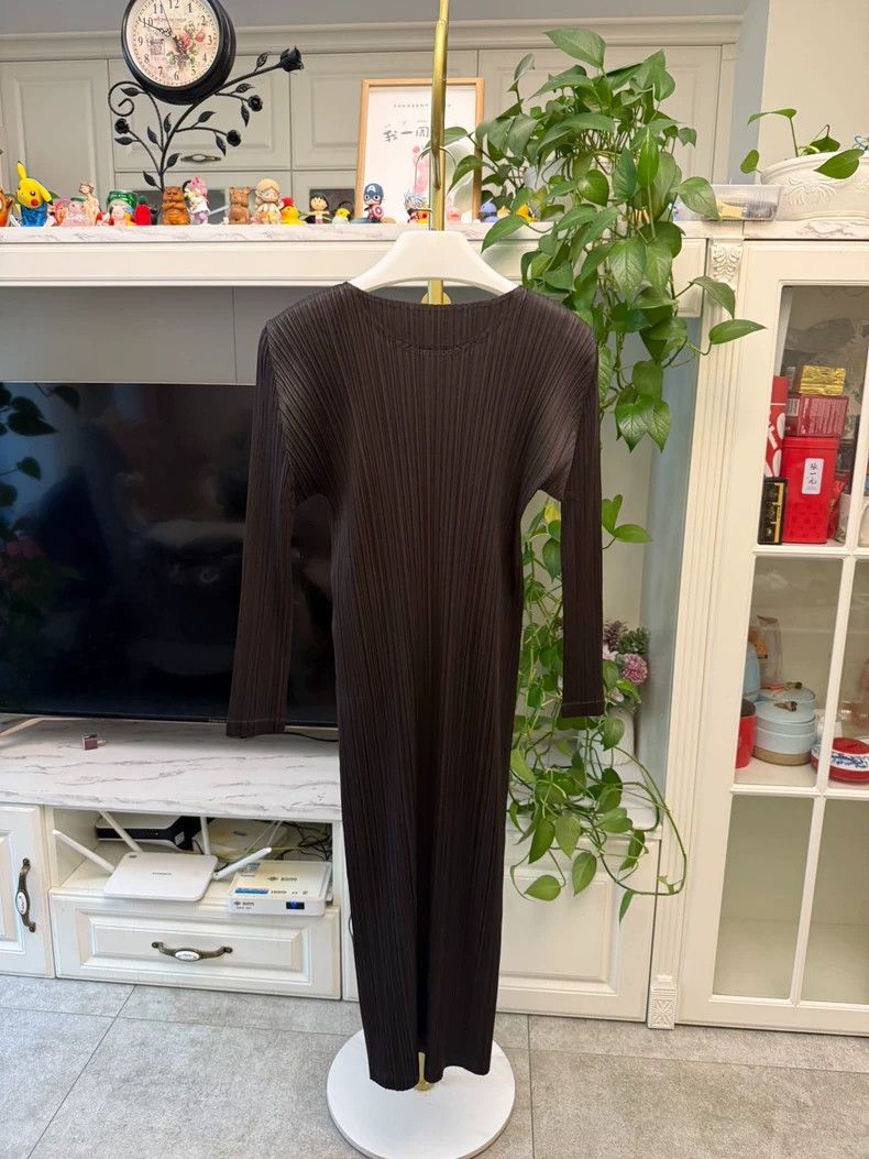 Issey Miyake Issey Miyake size:2 Black-brown dress Size XS / US 0-2 / IT 36-38 - 6 Thumbnail
