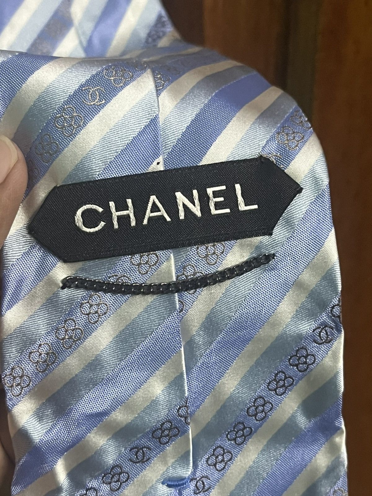 Chanel Chanel Tie Silk Size ONE SIZE - 5 Thumbnail