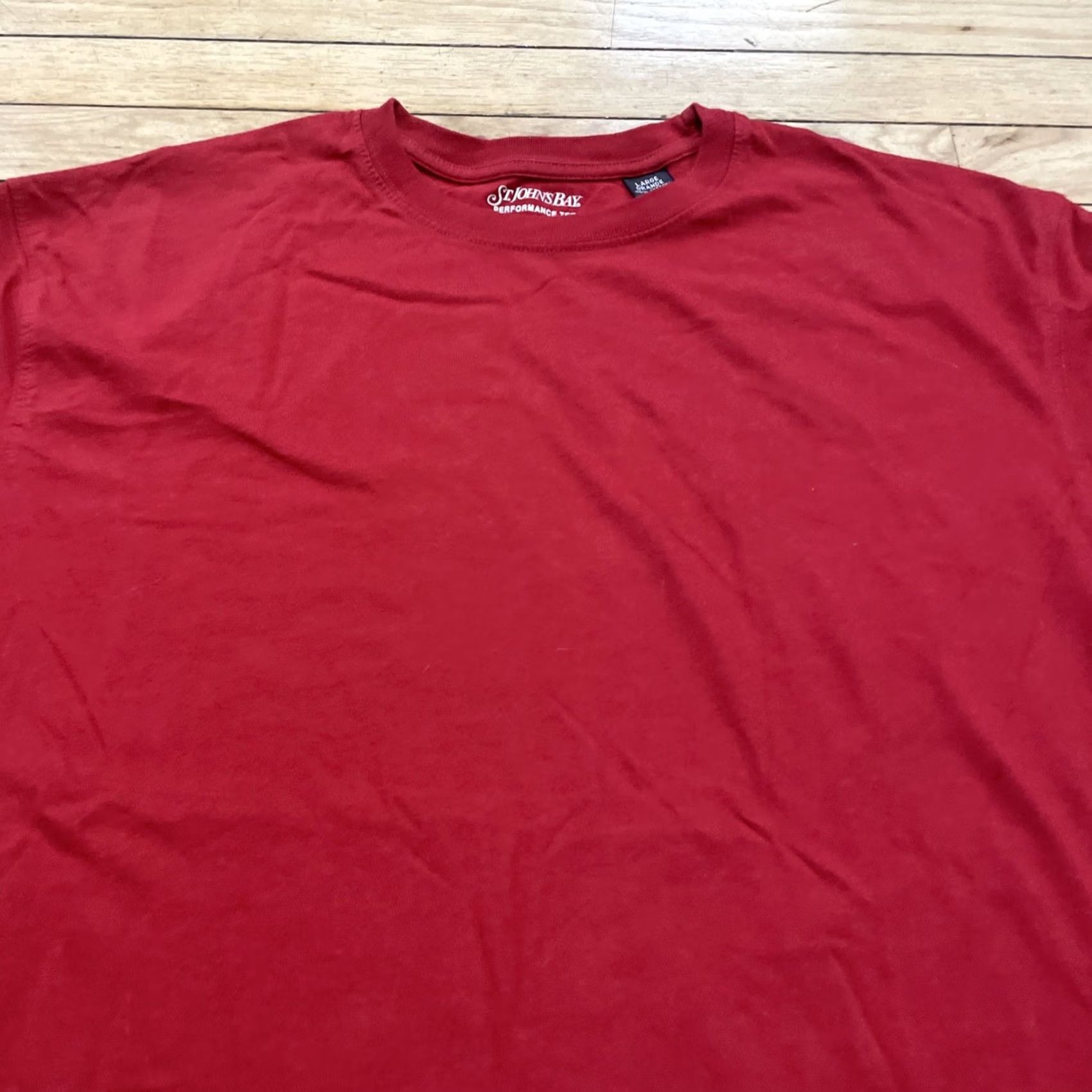 Vintage VINTAGE St. John's Bay Performance Tee Men L Red Christmas Cabin Crew Capsule 90s Y2k Casual Shirt Long Sleeve Button-Up Collared Crew Neck Size US L / EU 52-54 / 3 - 4 Thumbnail