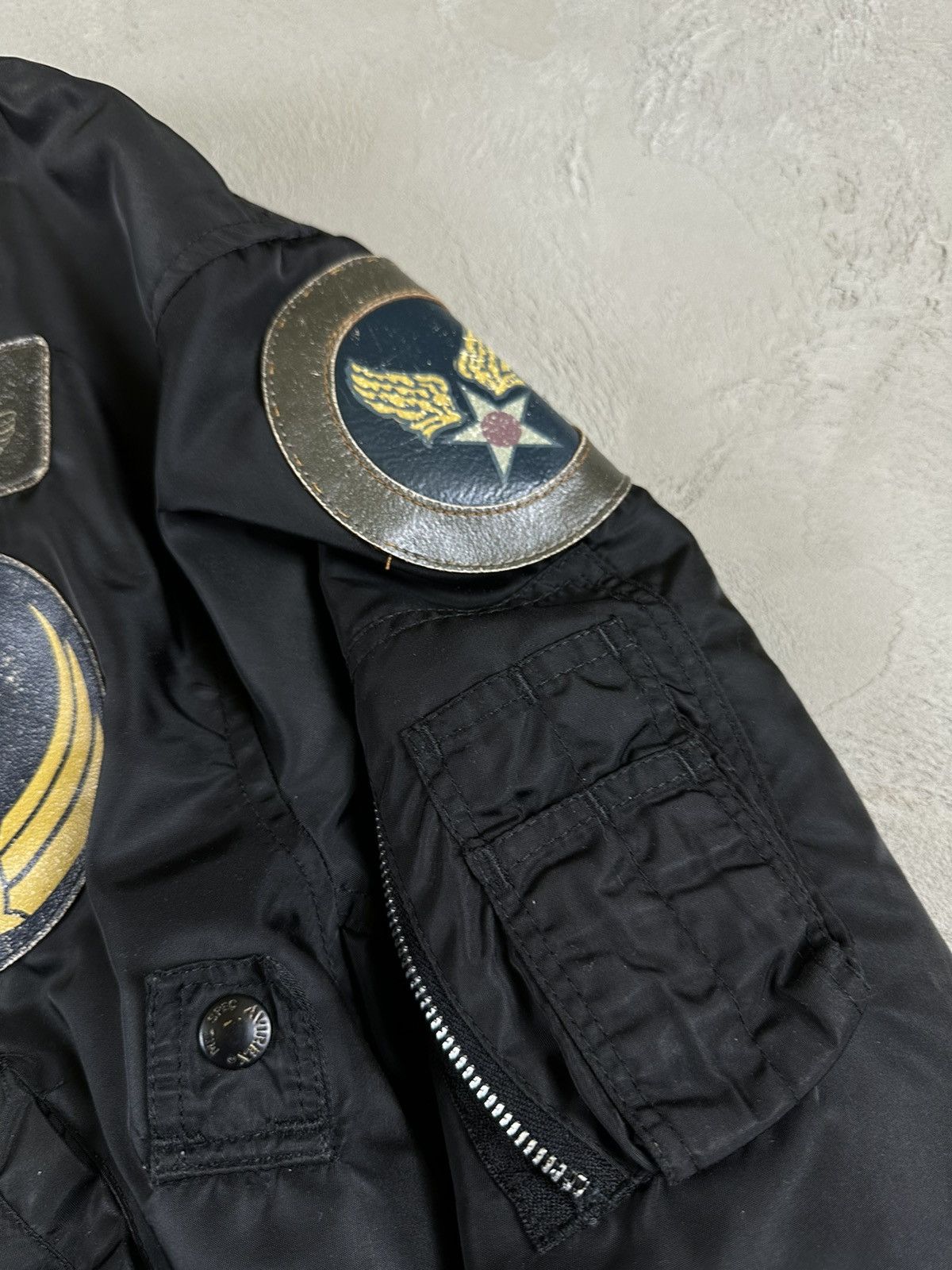 Avirex Vintage Avirex Harley Davidson MA1 Military Bomber Jacket Size US XL / EU 56 / 4 - 10 Thumbnail