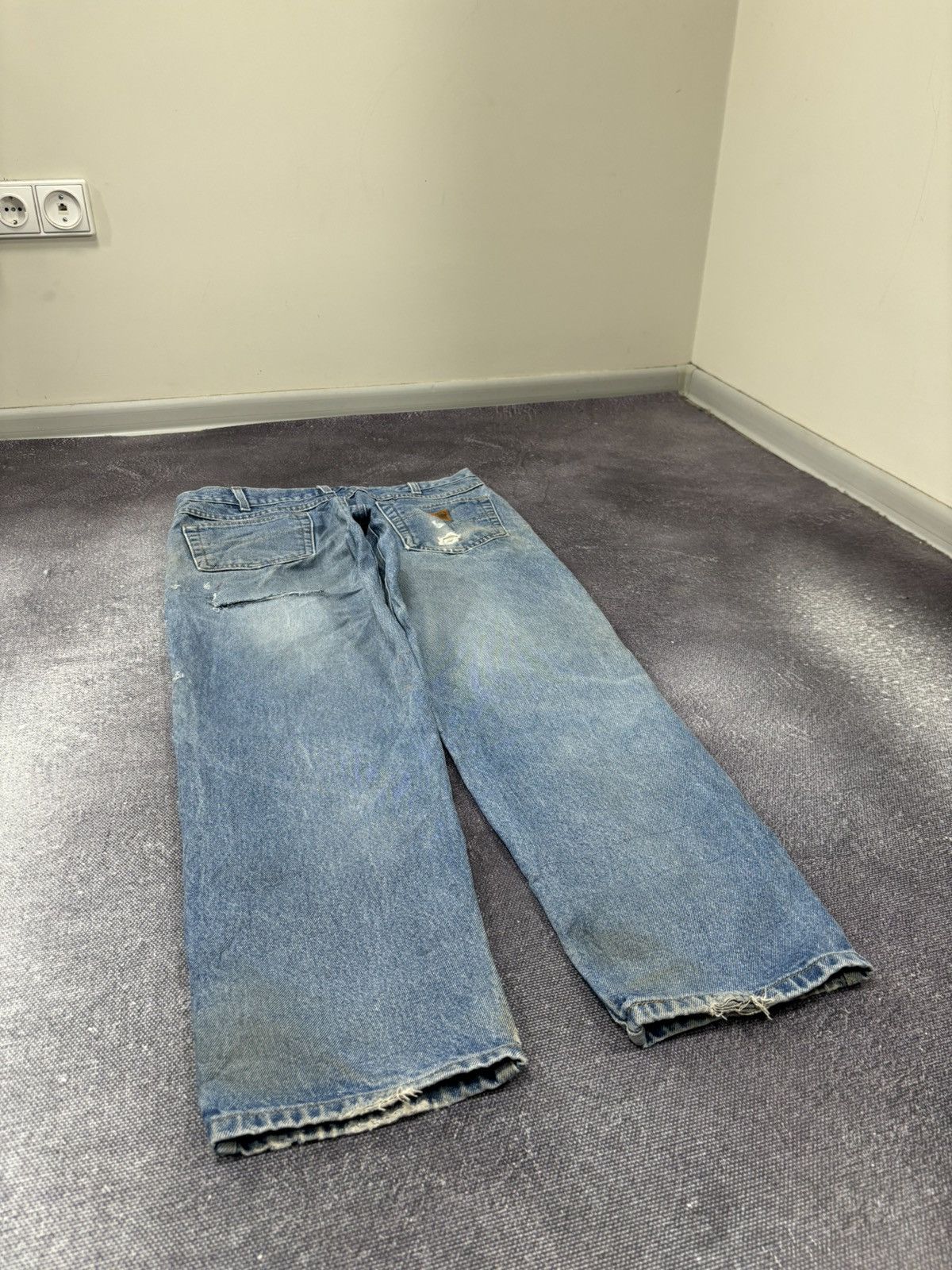 Carhartt Vintage Carhartt Relaxed Fit Faded Blue Work Denim Jeans Size US 34 / EU 50 - 4 Thumbnail