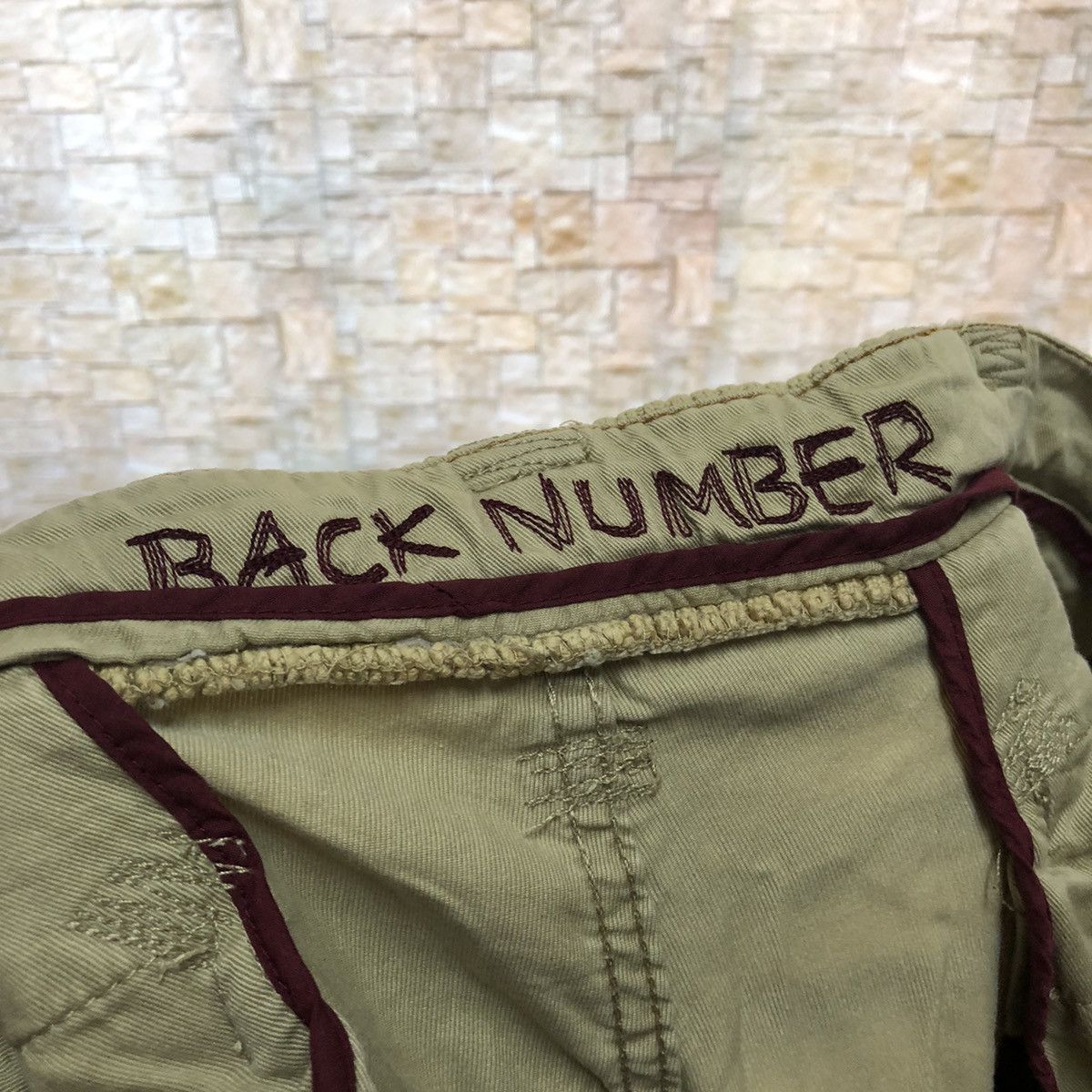 Japanese Brand Back Number Brown Cargo Multipocket Pants #A1134 Size US 35 - 22 Thumbnail