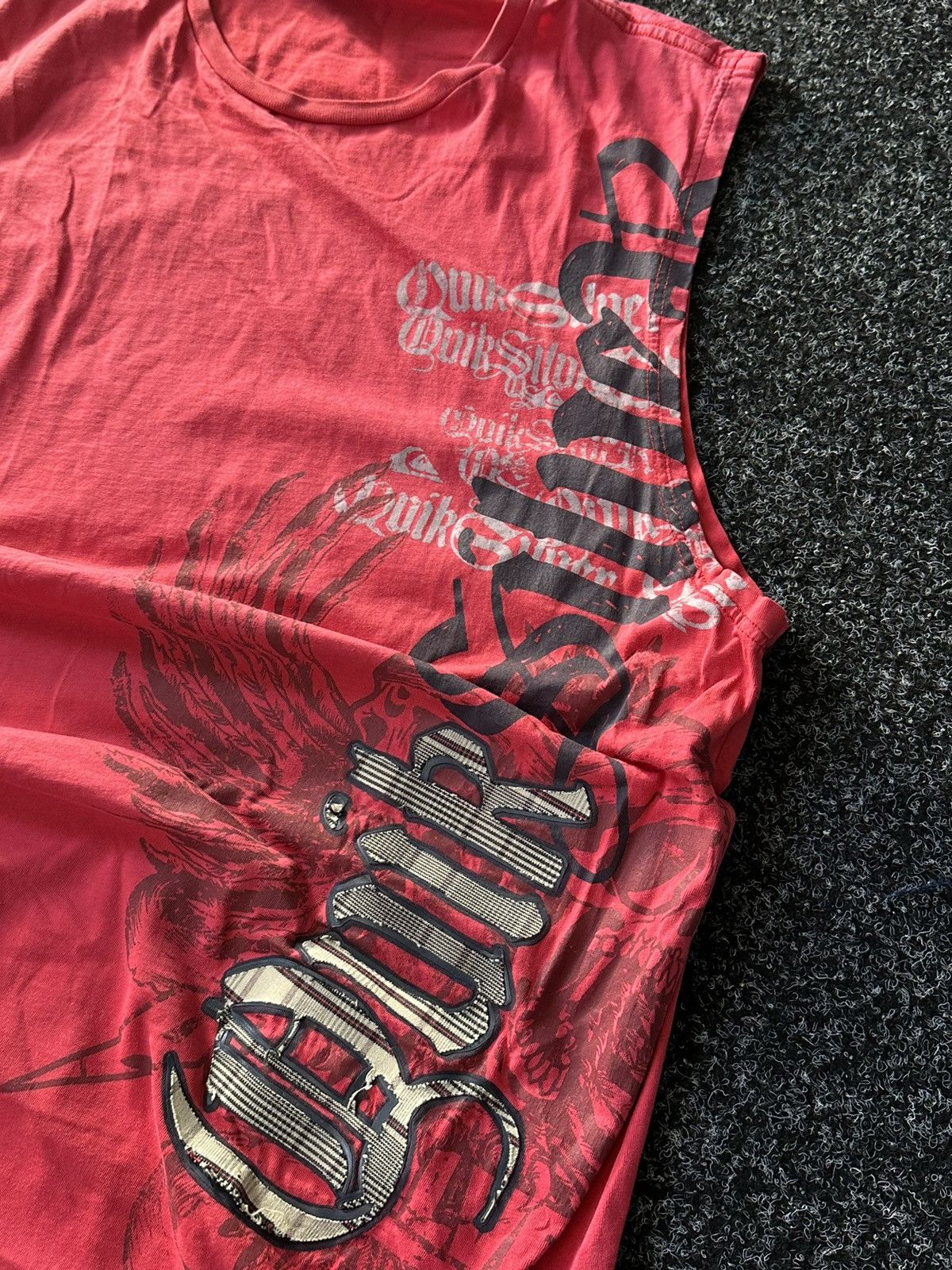 Quiksilver 🚨 VINTAGE BIG LOGO QUICKSILVER RED TANK TOP SURF Y2K RARE Size US XL / EU 56 / 4 - 5 Thumbnail