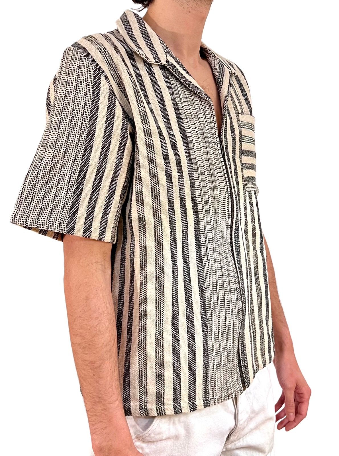 Handmade × Vintage Raga Man Hand embroidered Zip-up Shirt Size US XL / EU 56 / 4 - 2 Thumbnail