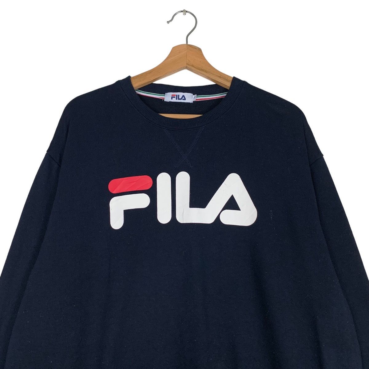 Fila FILA Big Logo Sweatshirts #0664-C31 Size US XL / EU 56 / 4 - 2 Thumbnail
