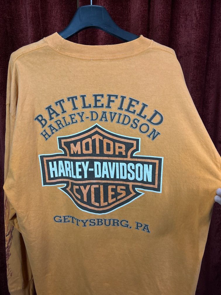Harley Davidson y2kVintage Harley Davidson long sleeve Flame Size XL Orange Size US XL / EU 56 / 4 - 6 Thumbnail