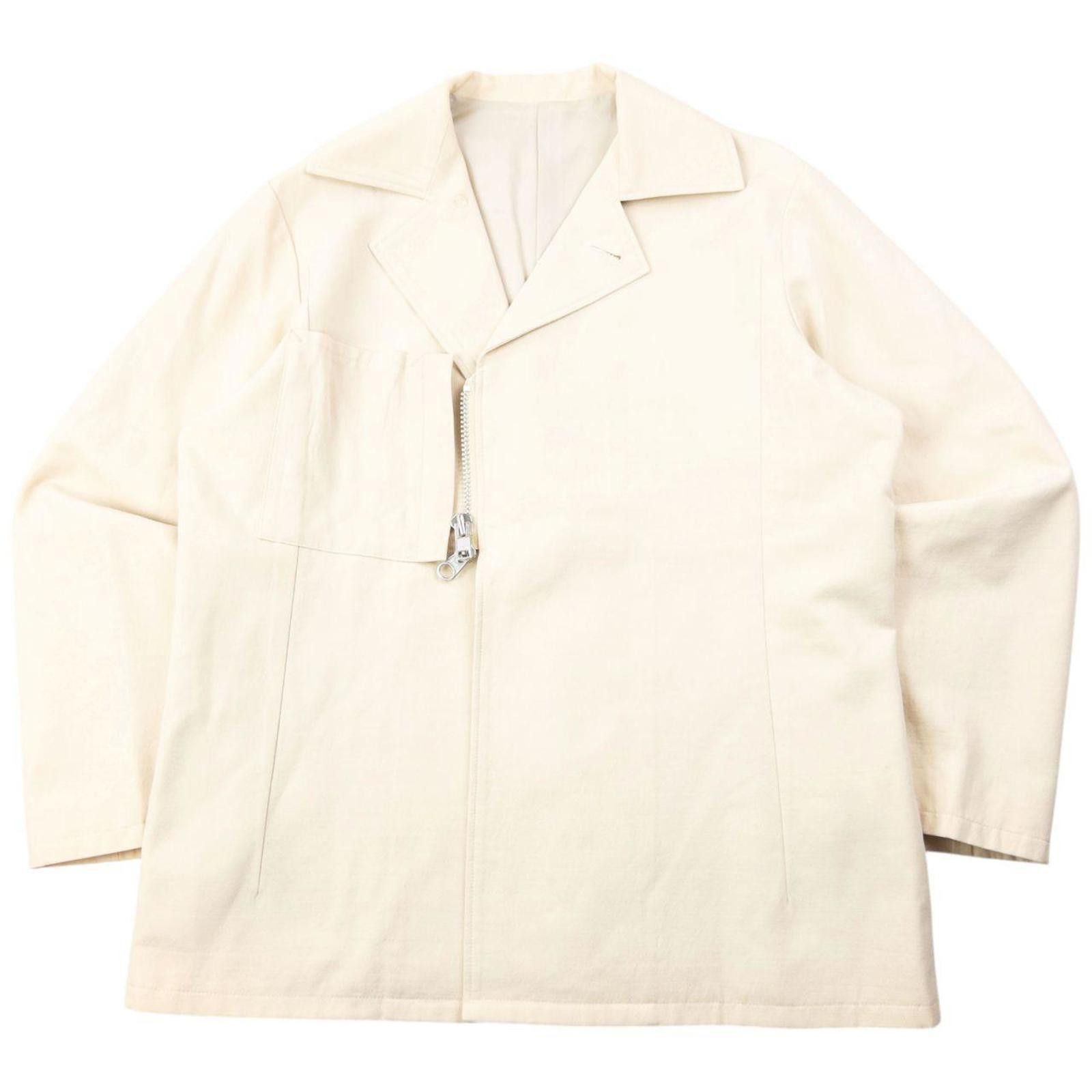 Yohji Yamamoto Vintage 90s Yohji Yamamoto Asymmetric Zip Jacket Size S Size US S / EU 44-46 / 1 - 1 Thumbnail