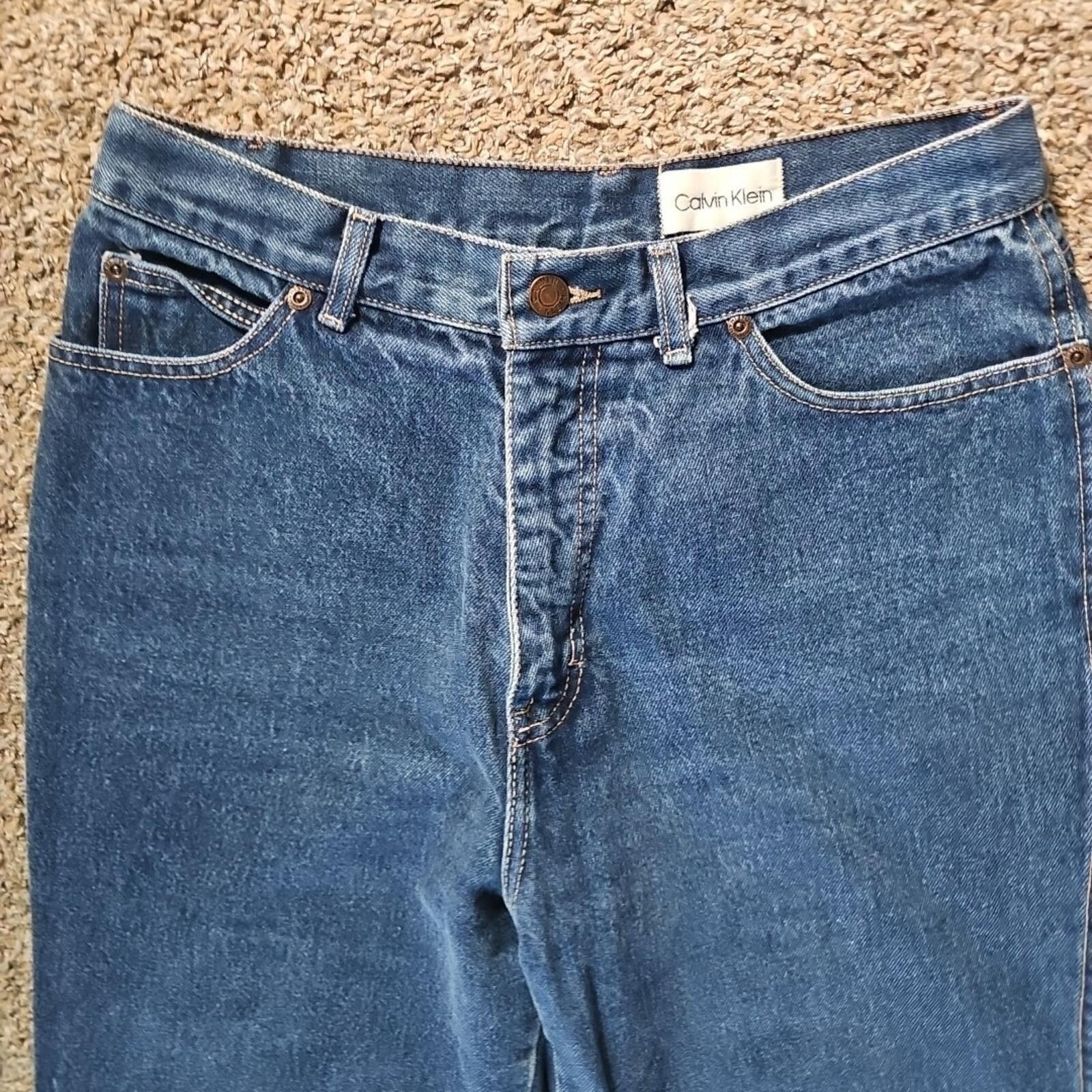 Calvin Klein Calvin Klein Sz 16 Straight Blue Jeans Size 38" / US 16 / IT 52 - 2 Thumbnail
