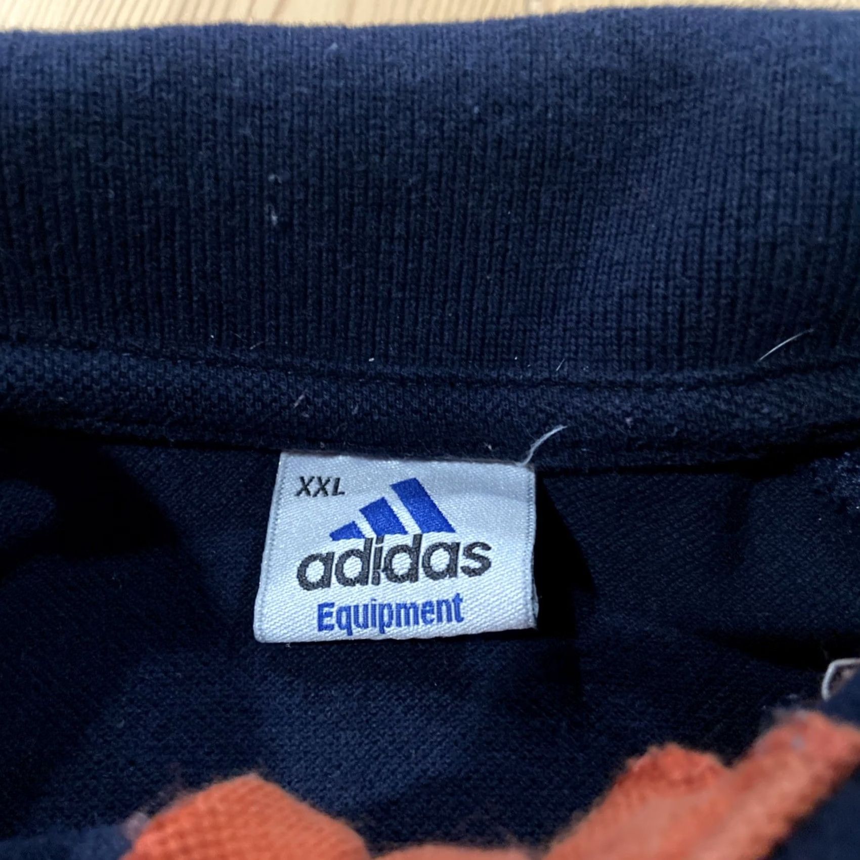 Adidas VINTAGE adidas Velour Polo Shirt Striped Orange Blue Men's 2XL Polo Shirt Velour Cotton Blend Logo Short Sleeve Collared Regular Vintage YES Mens Size US XXL / EU 58 / 5 - 3 Thumbnail