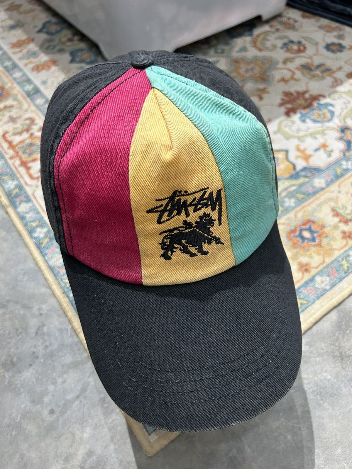 image of 80's Vintage Stussy Cap in Black, Men's