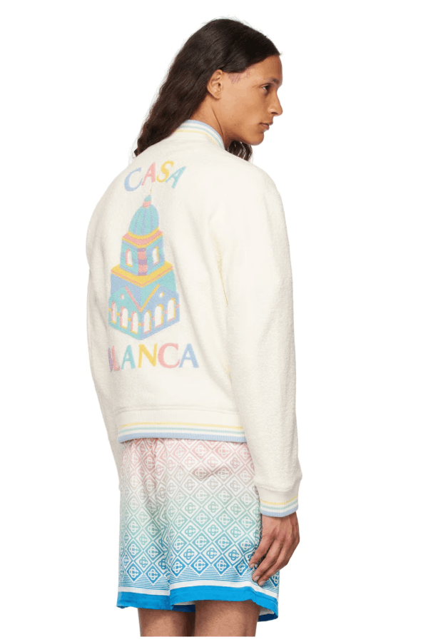 Casablanca BNWT AW24 CASABLANCA MAISON PASTELLE BOMBER JACKET L Size US L / EU 52-54 / 3 - 1 Thumbnail